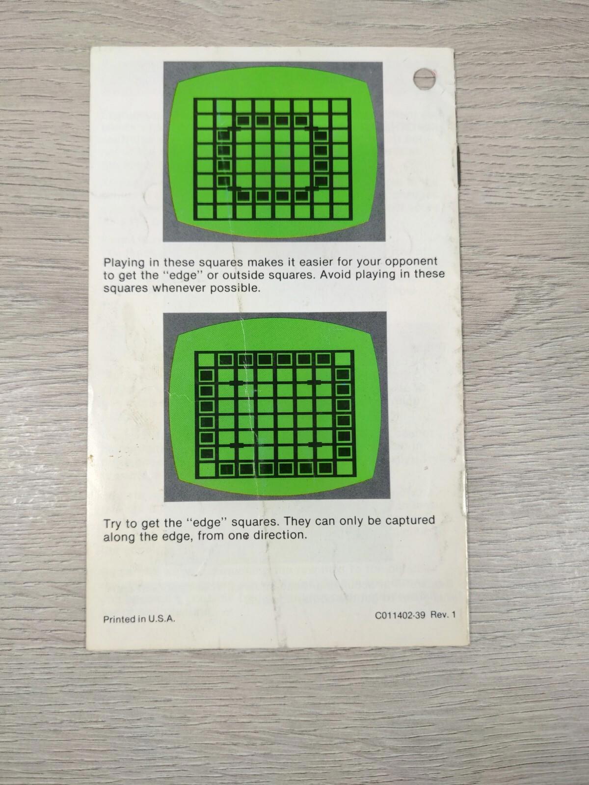 Atari 2600 Othello Cartridge & Manual - Vintage Video Game - Tested & Working