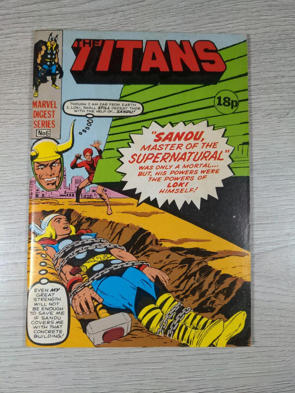 The Titans Pocket Book Issue Number 6 Marvel Digest Series 1980's Vintage Comic - Retrorama UK
