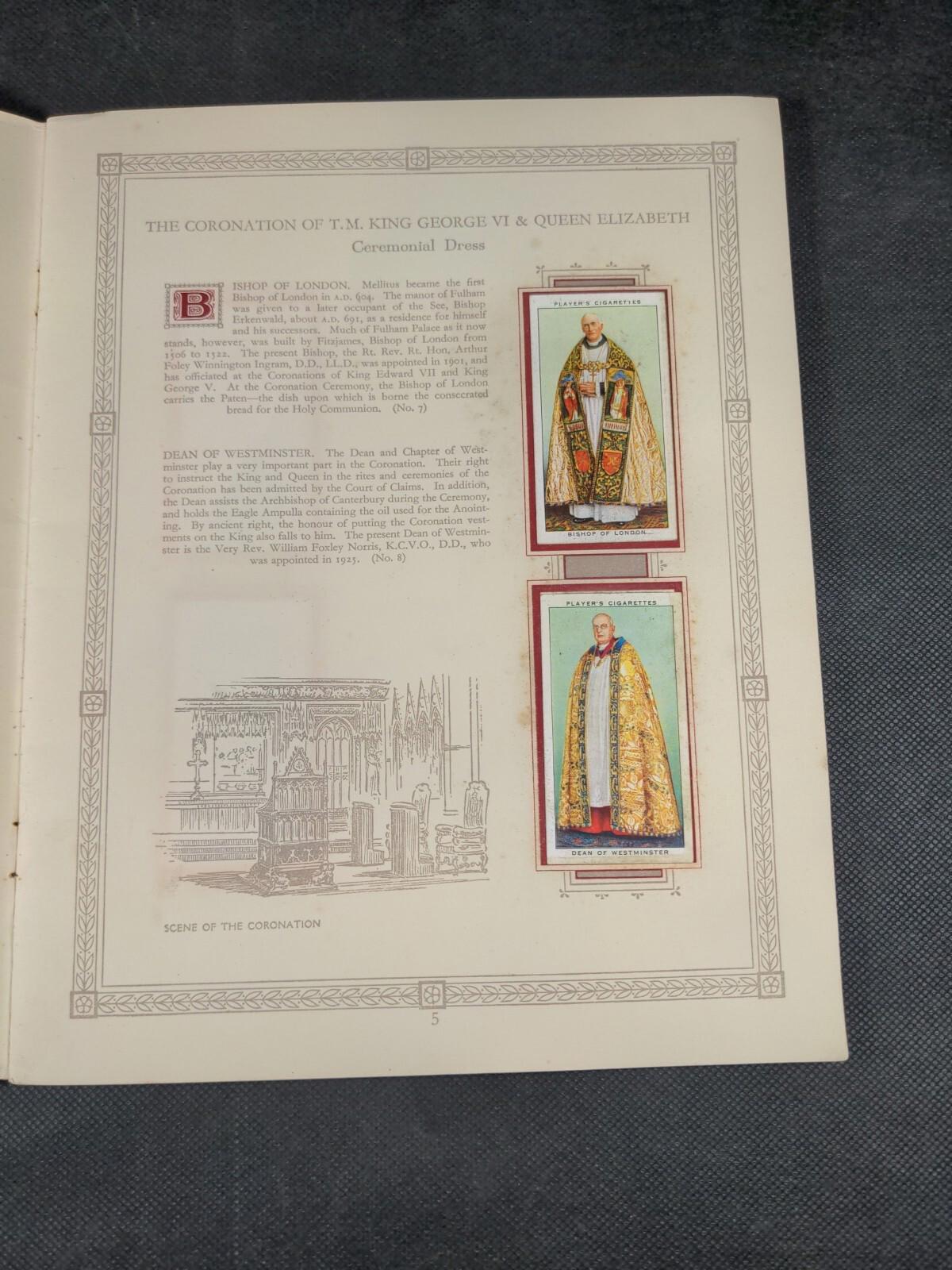 The Coronation Of HM King George VI John Player & Sons Full Set Cigarette Cards