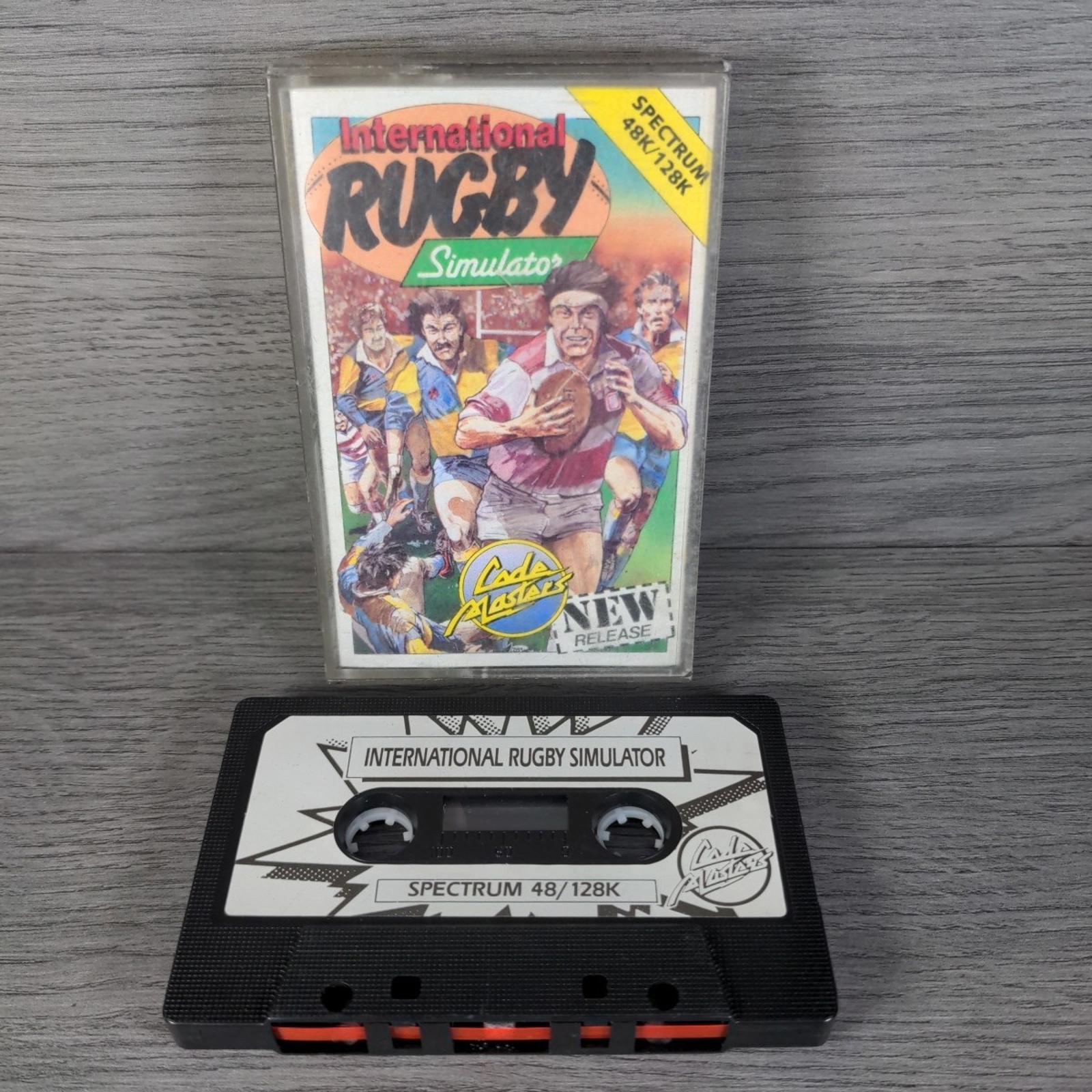 International Rugby Simulator ZX Spectrum 48/128K Game Cassette Tested & Working