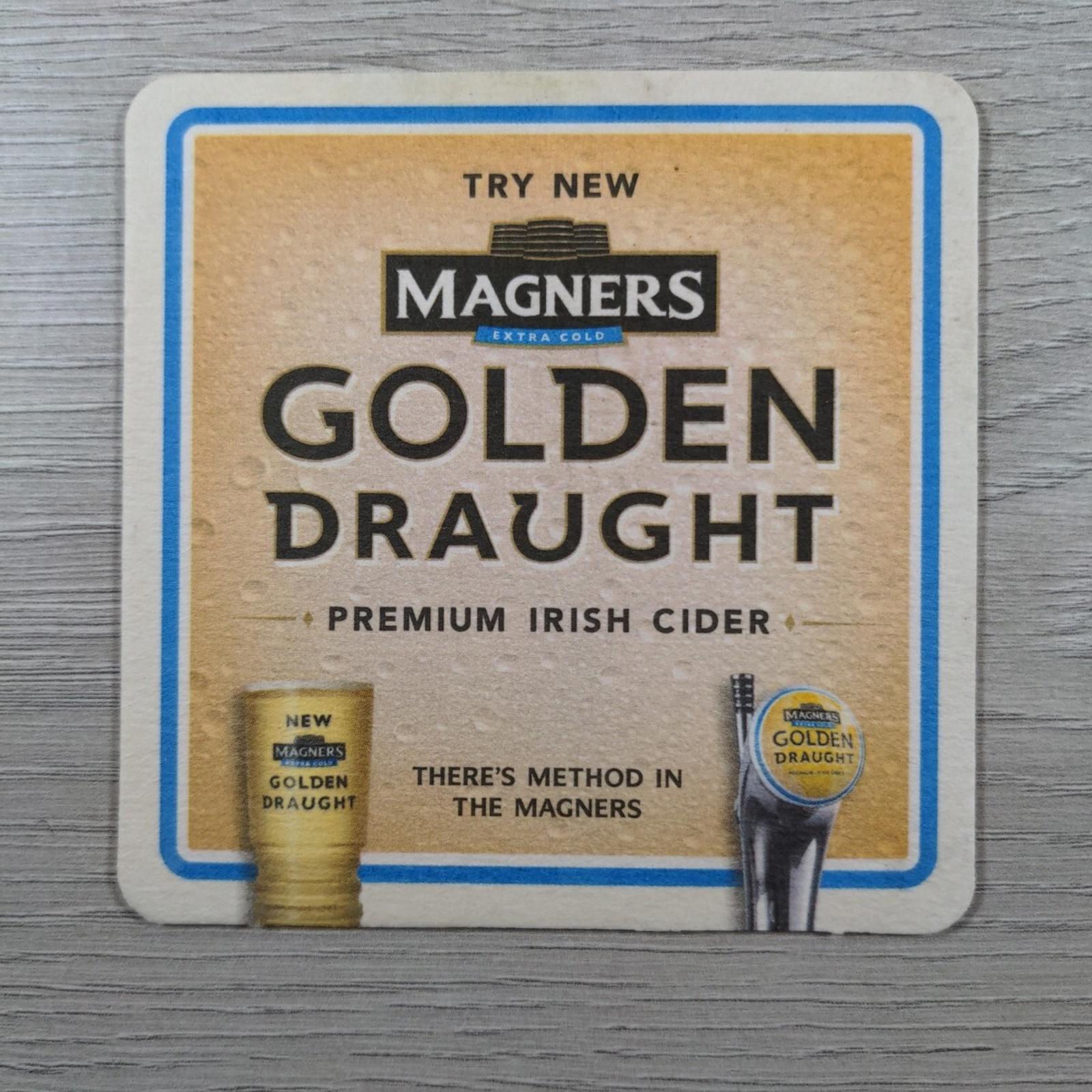Magners 4 x Vintage Beer Mats Pub Bar Coaster Breweriana - Retrorama UK