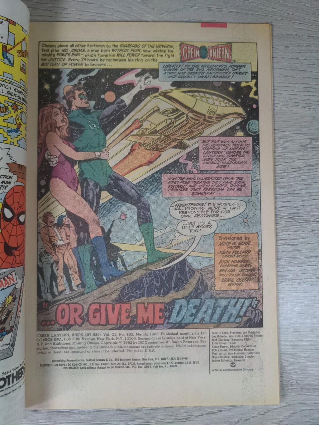 DC Comics Green Lantern #162 March 1983 Vintage Comic