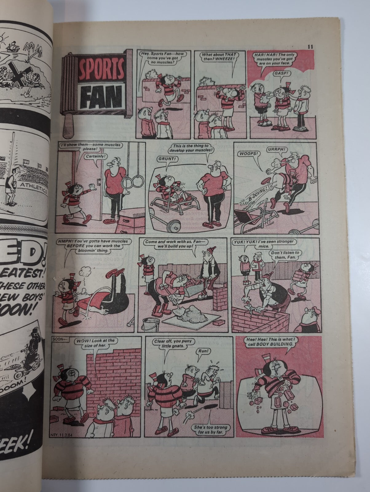 Nutty Comic Featuring Bananaman Issue No. 209 Feb 11th 1984 Vintage Retro Comic