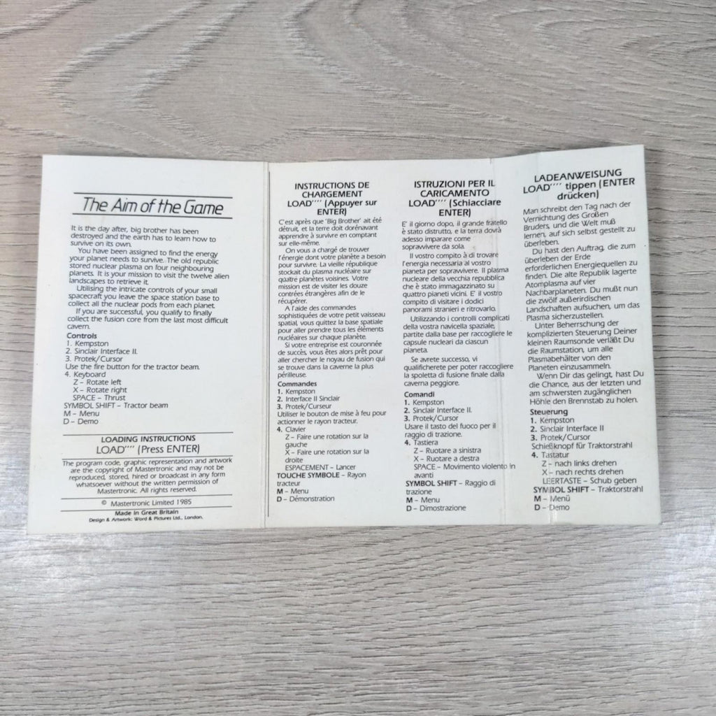 1985 The Day After ZX Spectrum 48K Game Cassette Mastertronic Tested & Working