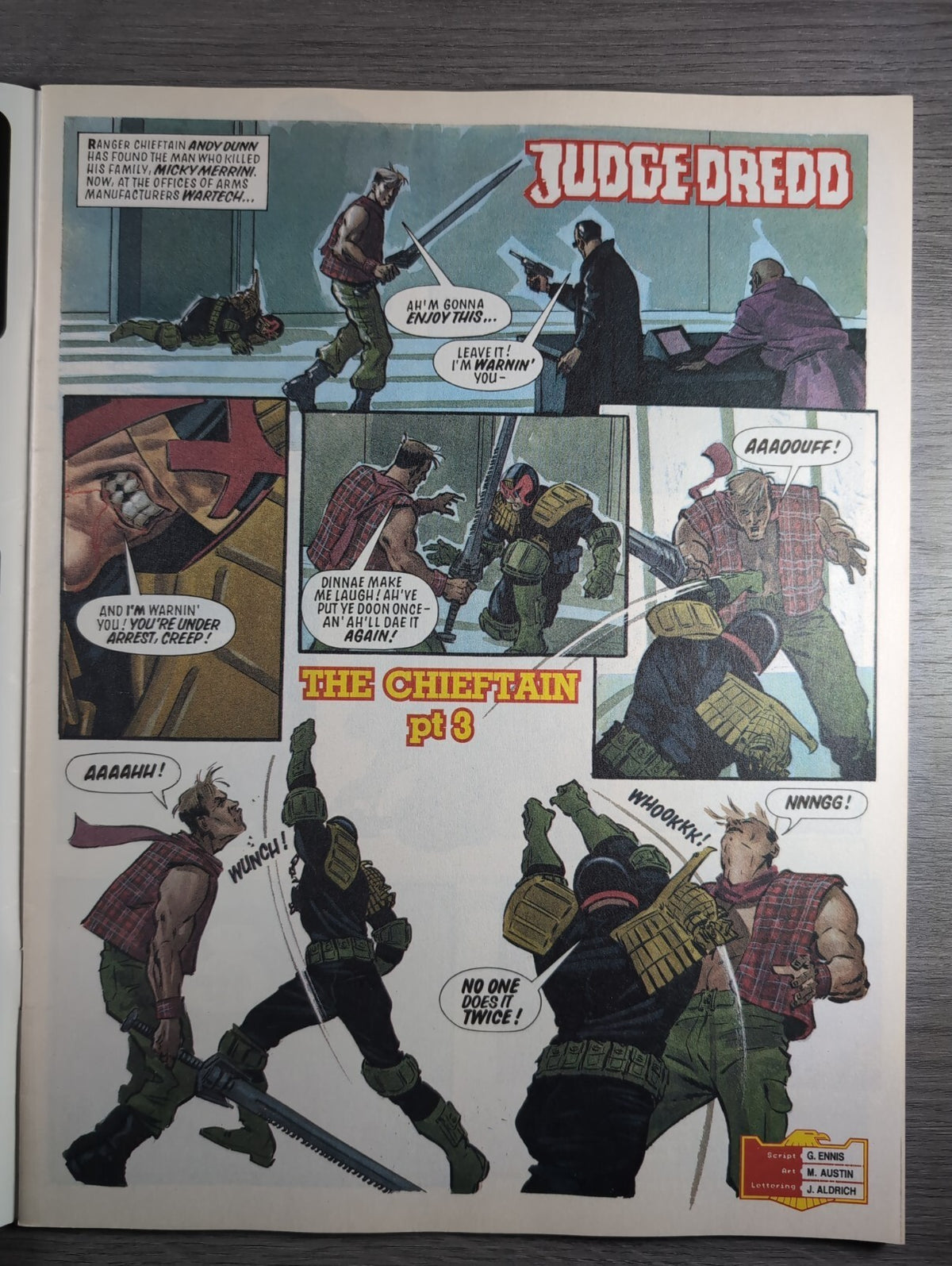 2000AD Prog 834 Featuring Judge Dredd Comic 8th May 1993 Vintage Retro Comic