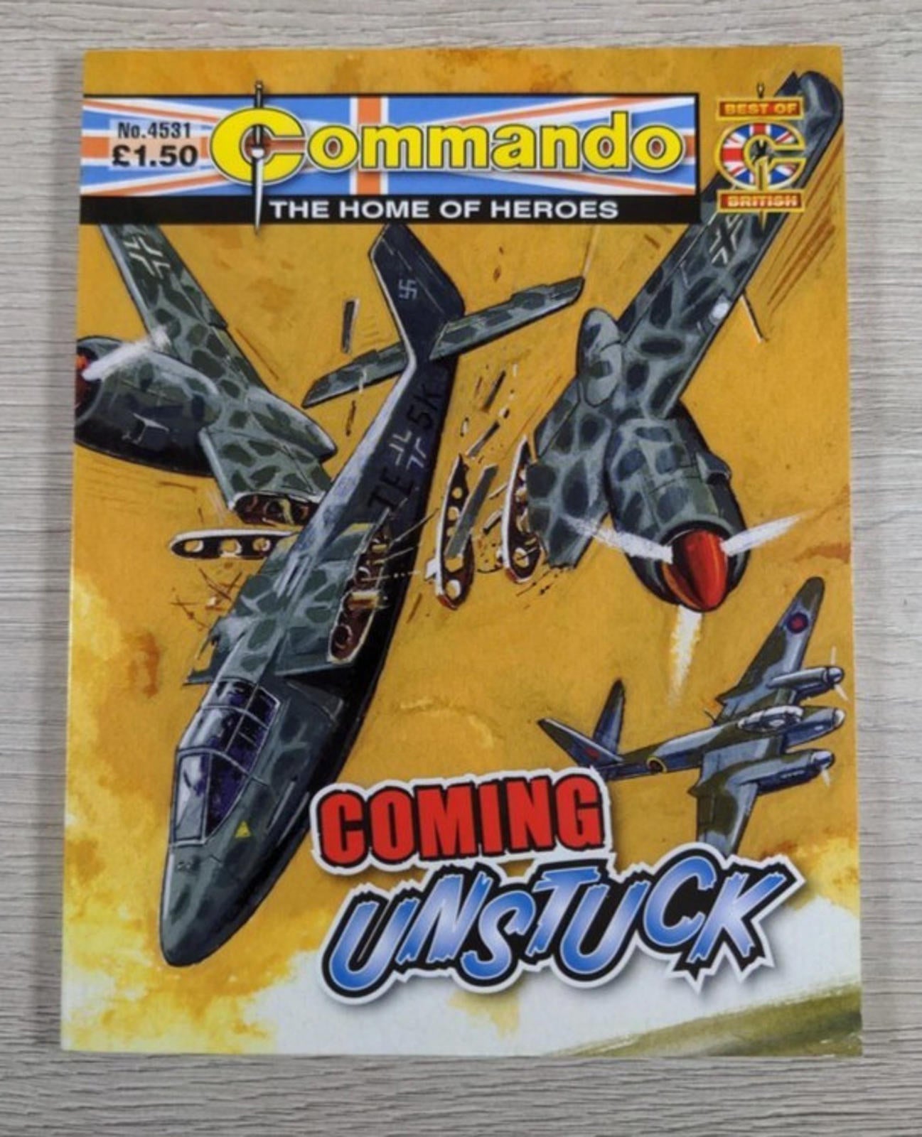 Commando Comic Coming Unstuck Issue Number 4531 - Retrorama UK