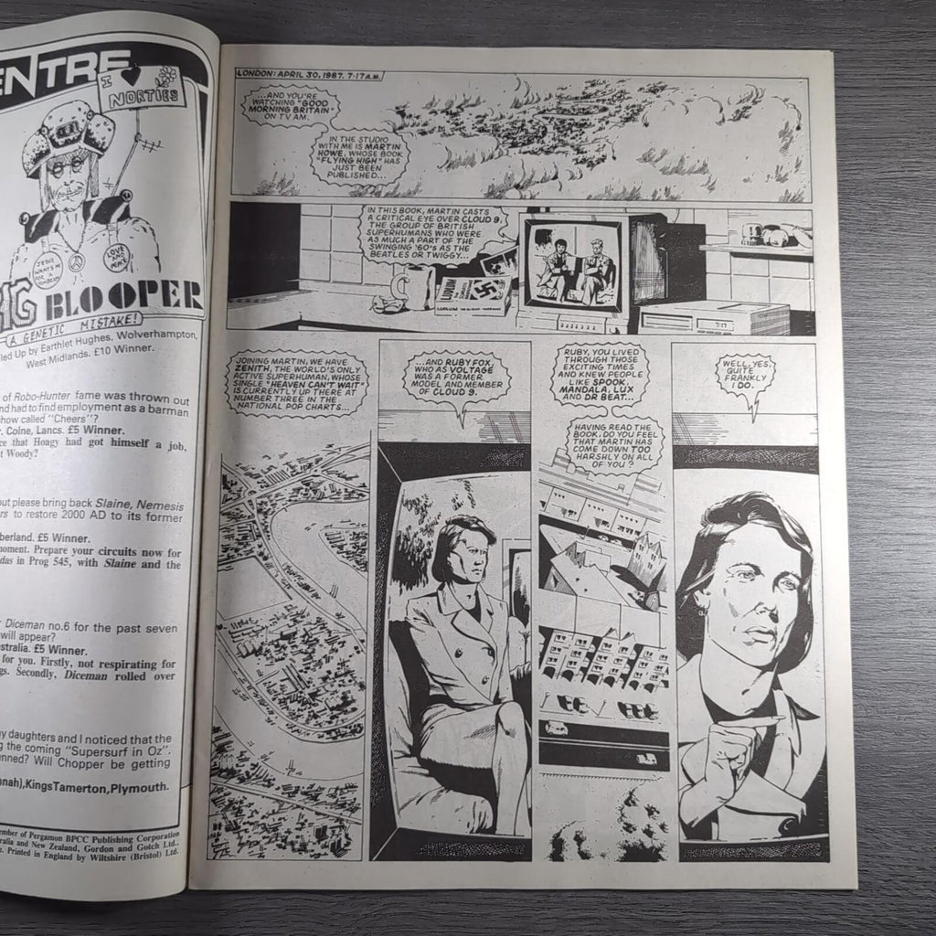 2000AD Prog 536 Featuring Judge Dredd 22nd August 1987 Vintage Comic