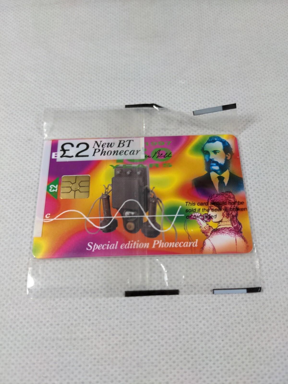 BT Phone Card  Special Edition Unused Vintage £2 Chip Phonecard Unopened Sealed - Retrorama UK