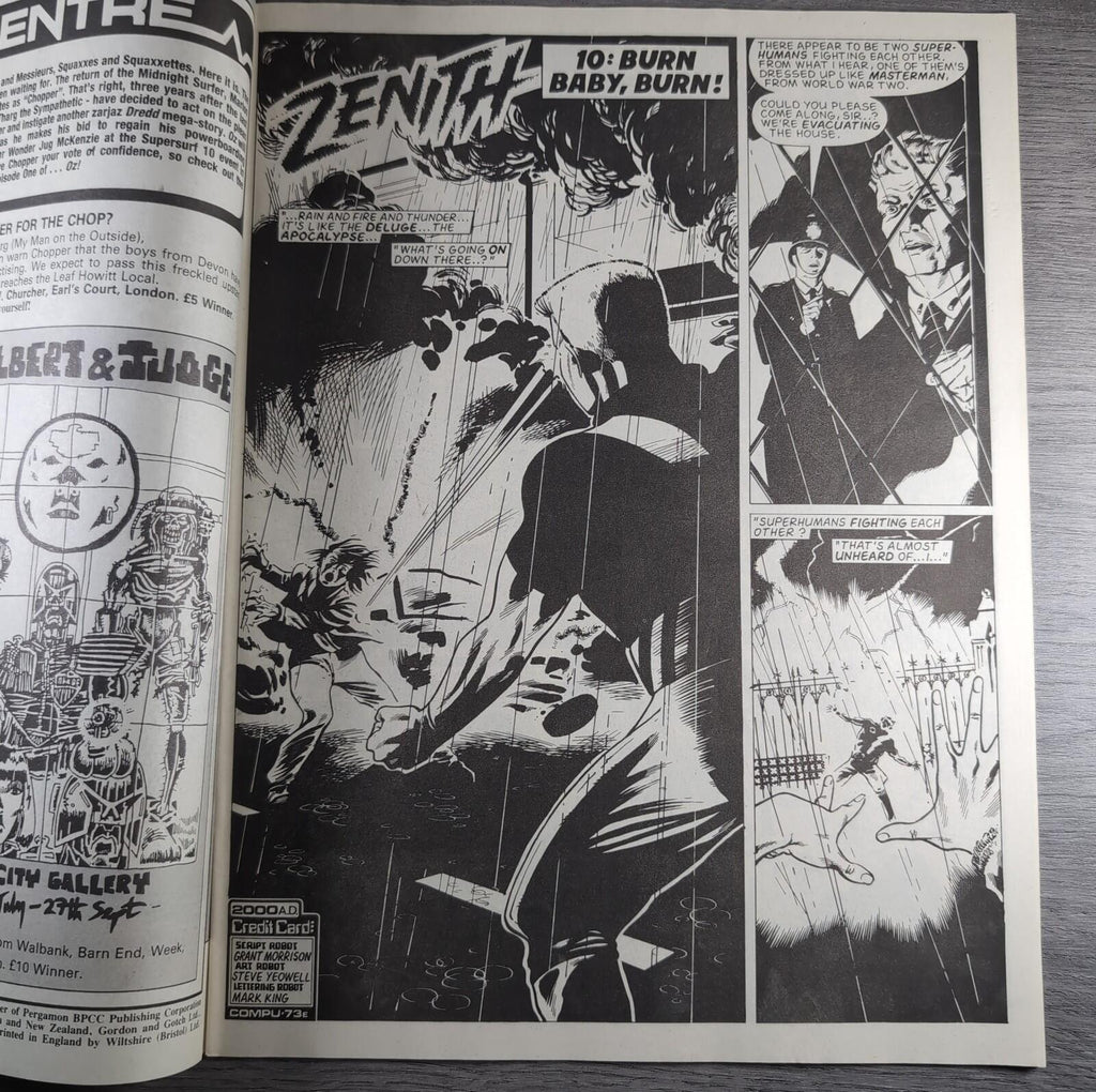 2000AD Prog 545 Featuring Judge Dredd 24th October 1987 Vintage Comic