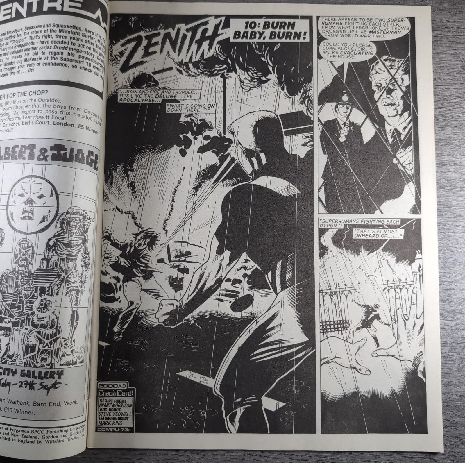 2000AD Prog 545 Featuring Judge Dredd 24th October 1987 Vintage Comic
