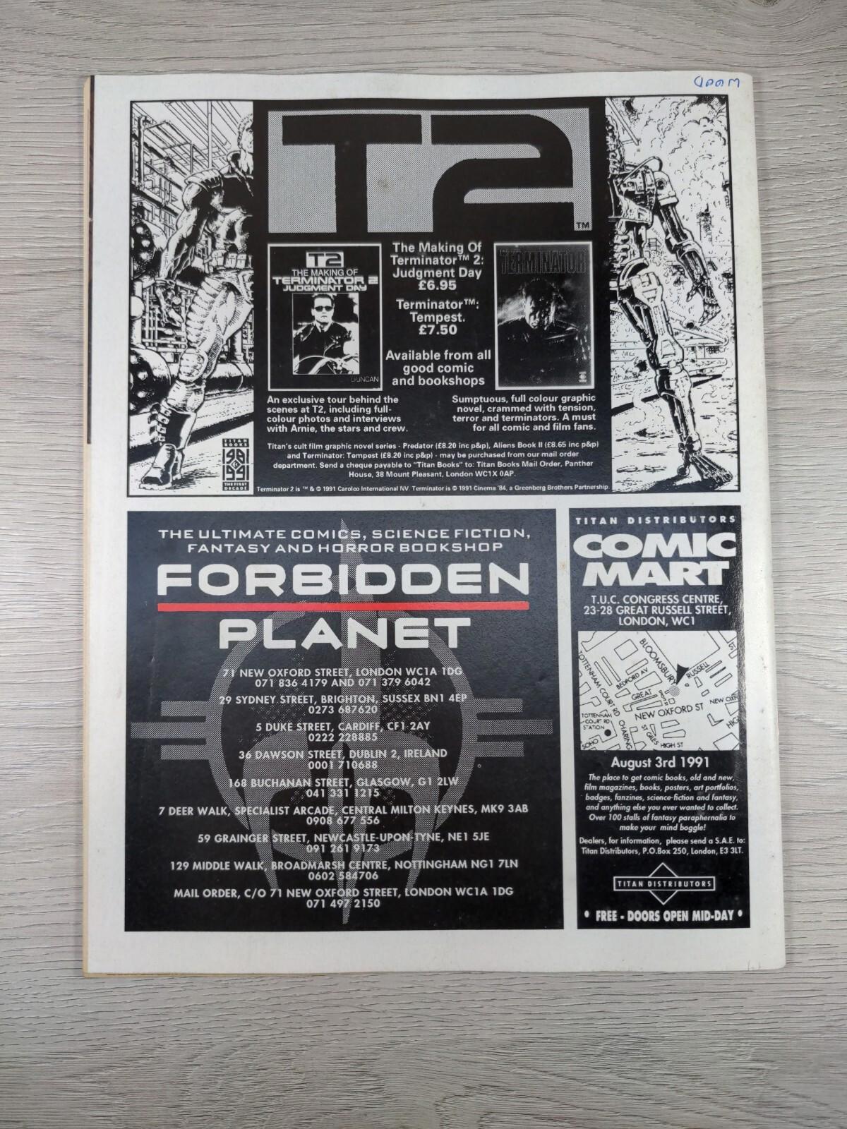 2000AD Featuring Judge Dredd Prog 741 July 1991 Vintage Comic - Retrorama UK