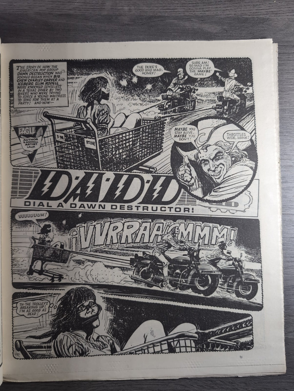 Eagle Comic Issue No. 206 1st March 1988 Vintage Retro UK Comic