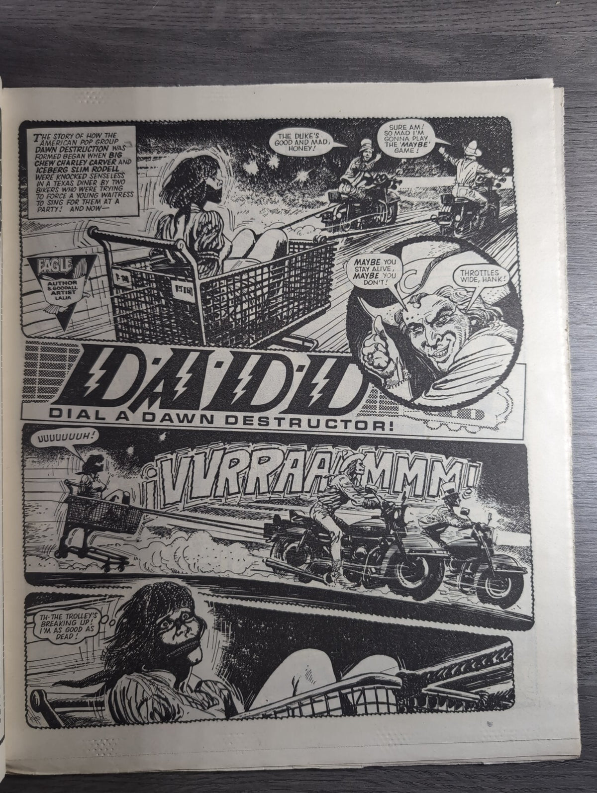Eagle Comic Issue No. 206 1st March 1988 Vintage Retro UK Comic