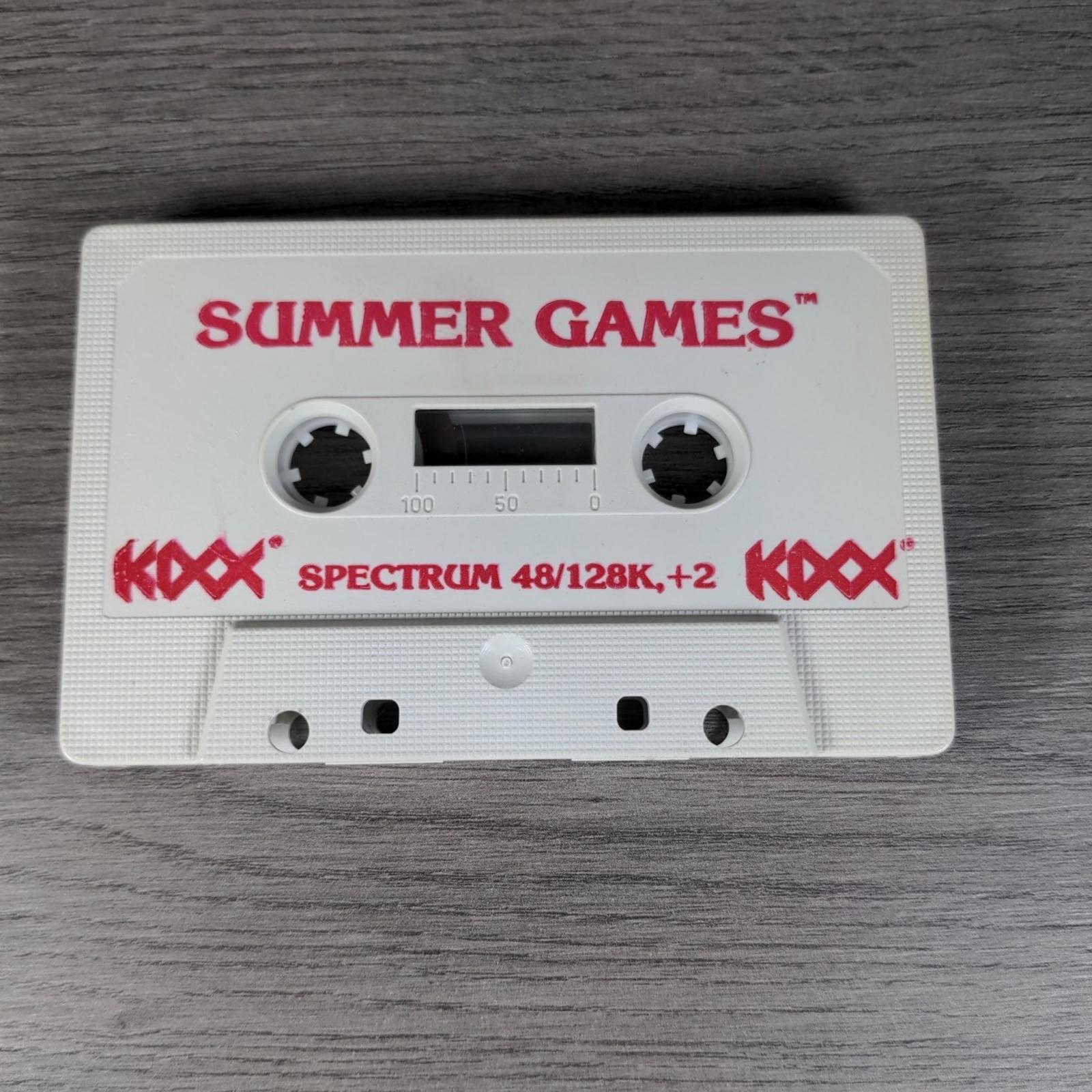 Summer Games  ZX Spectrum 48/128K Game Cassette Kixx Tested & Working