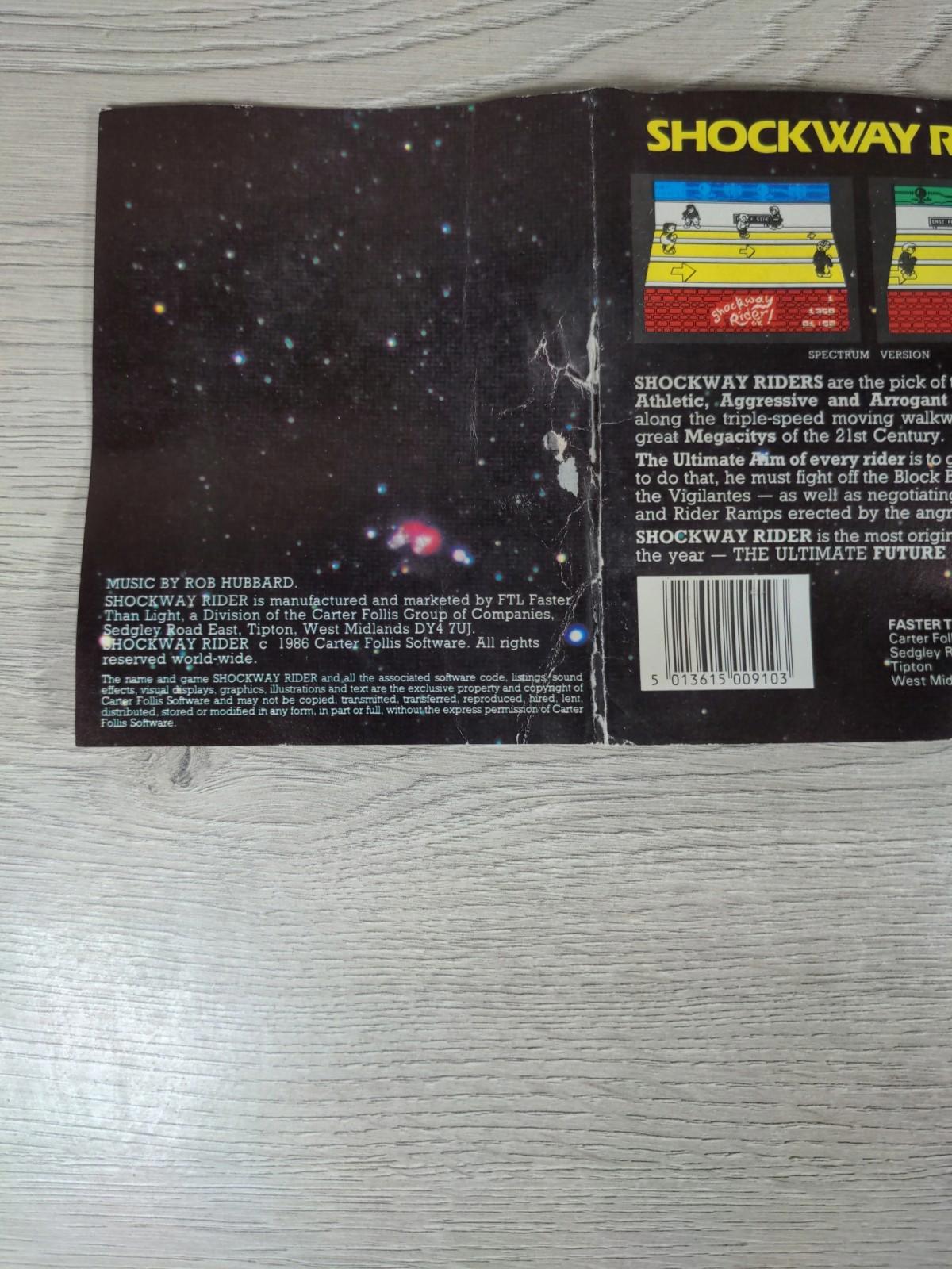 Shockway Rider FTL ZX Spectrum Game Cassette Tested & Working