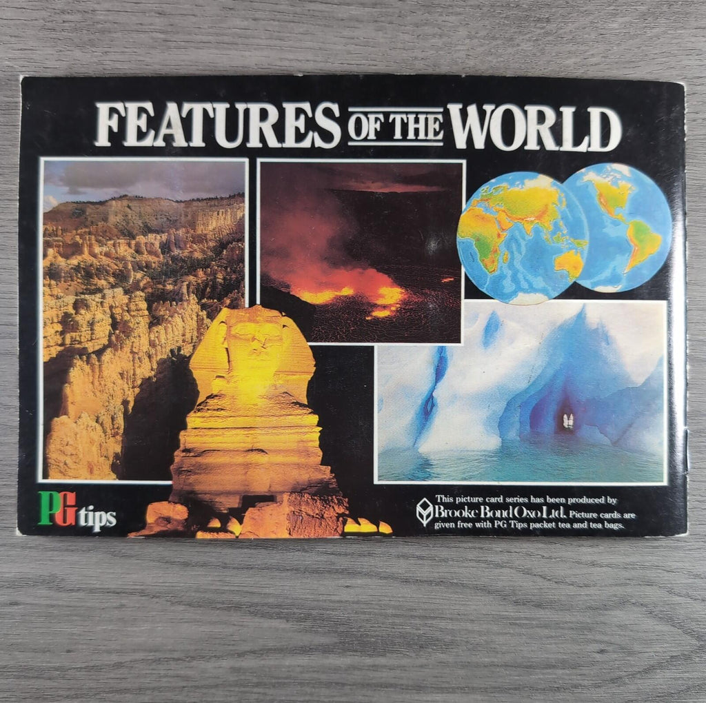 Brooke Bond Tea Picture Cards Album Features Of The World Complete Set