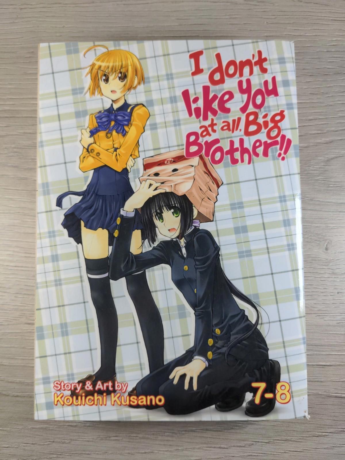 I Don't Like You At All Big Brother! Vol 7-8 Kusano Kouichi Manga Paperback Book