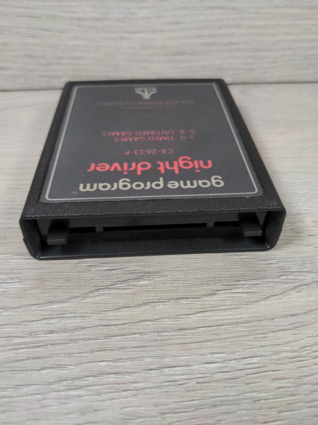 Atari 2600 Night Driver Cartridge & Manual Vintage Video Game - Tested & Working