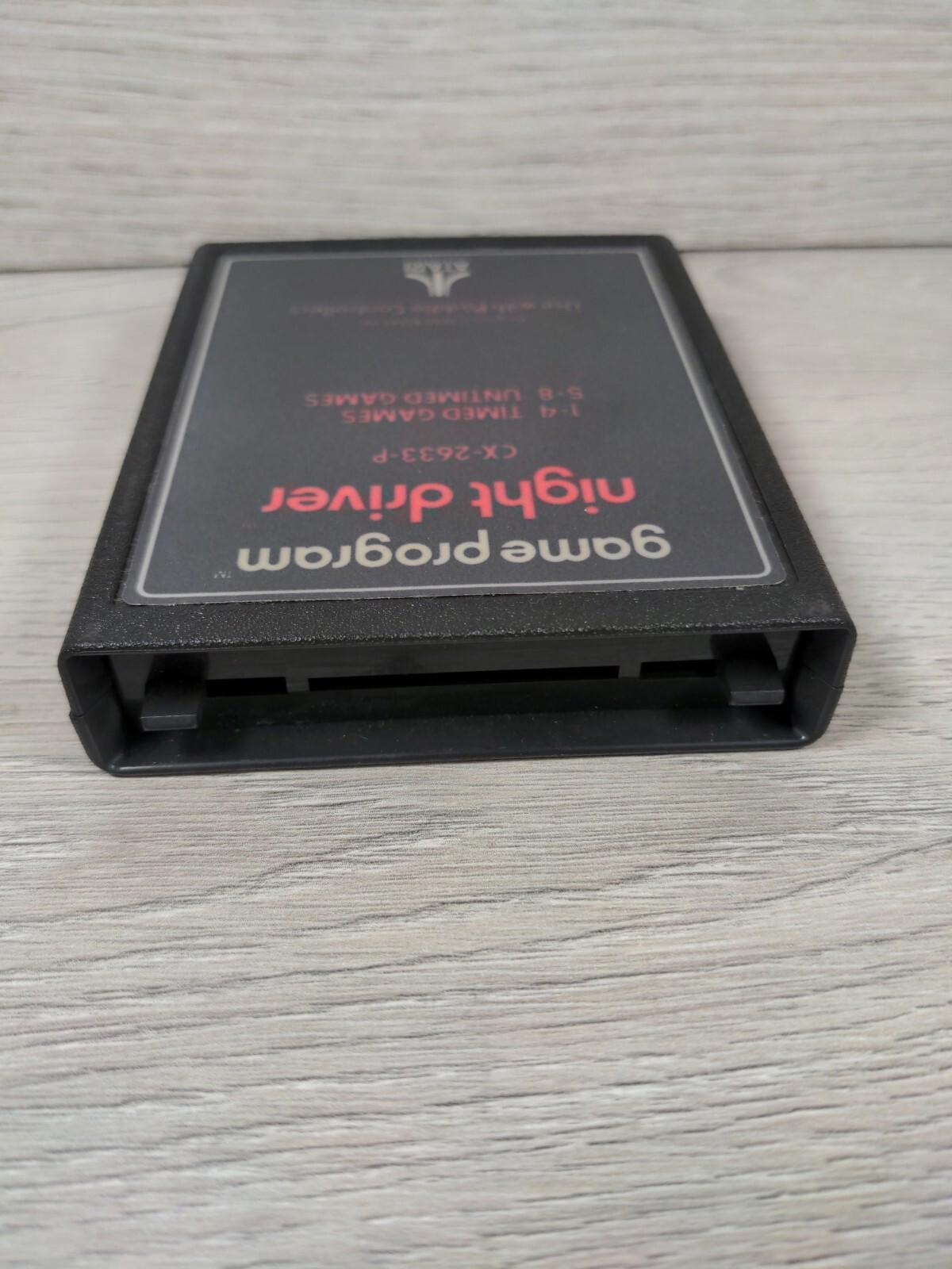 Atari 2600 Night Driver Cartridge & Manual Vintage Video Game - Tested & Working
