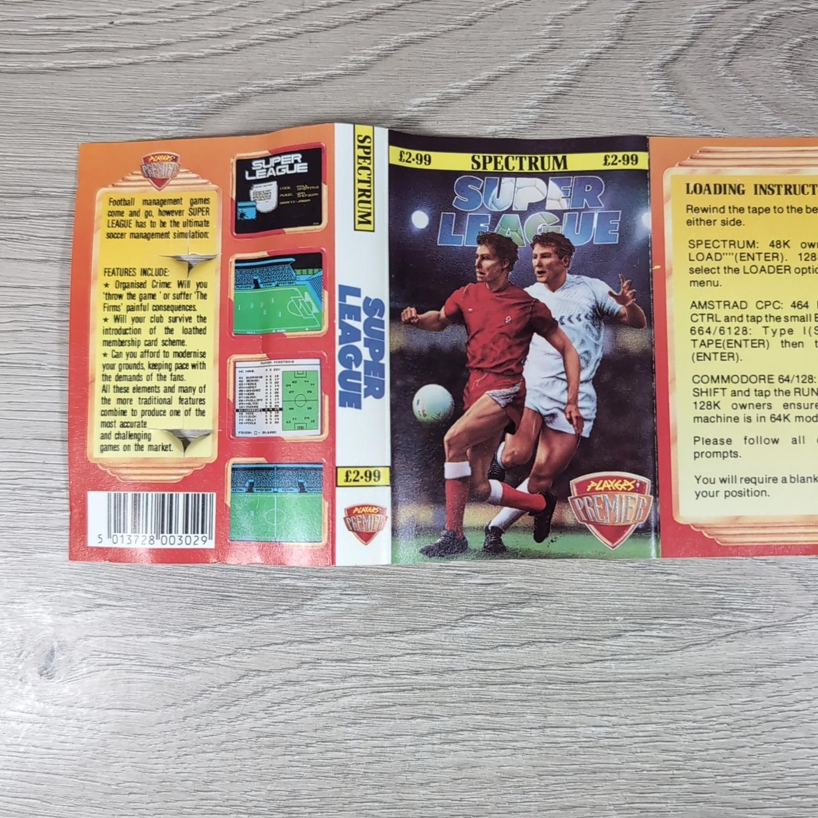 Super League ZX Spectrum Game Cassette Players Premier Tested & Working