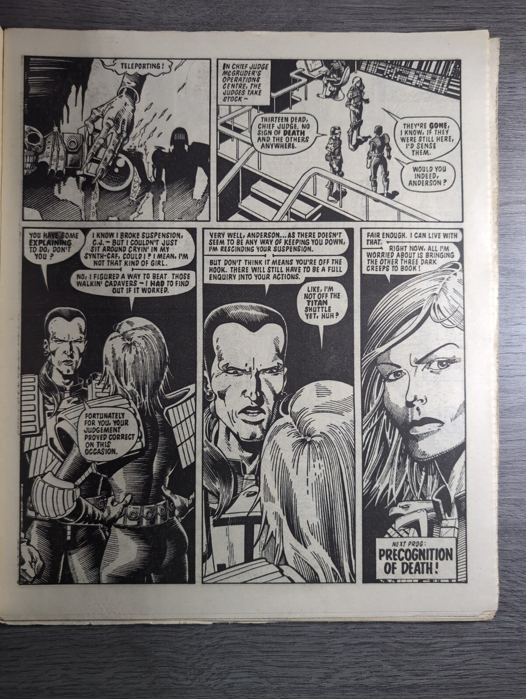 2000AD Prog 424 Featuring Judge Dread Comic 29th June 1985 Vintage Retro Comic