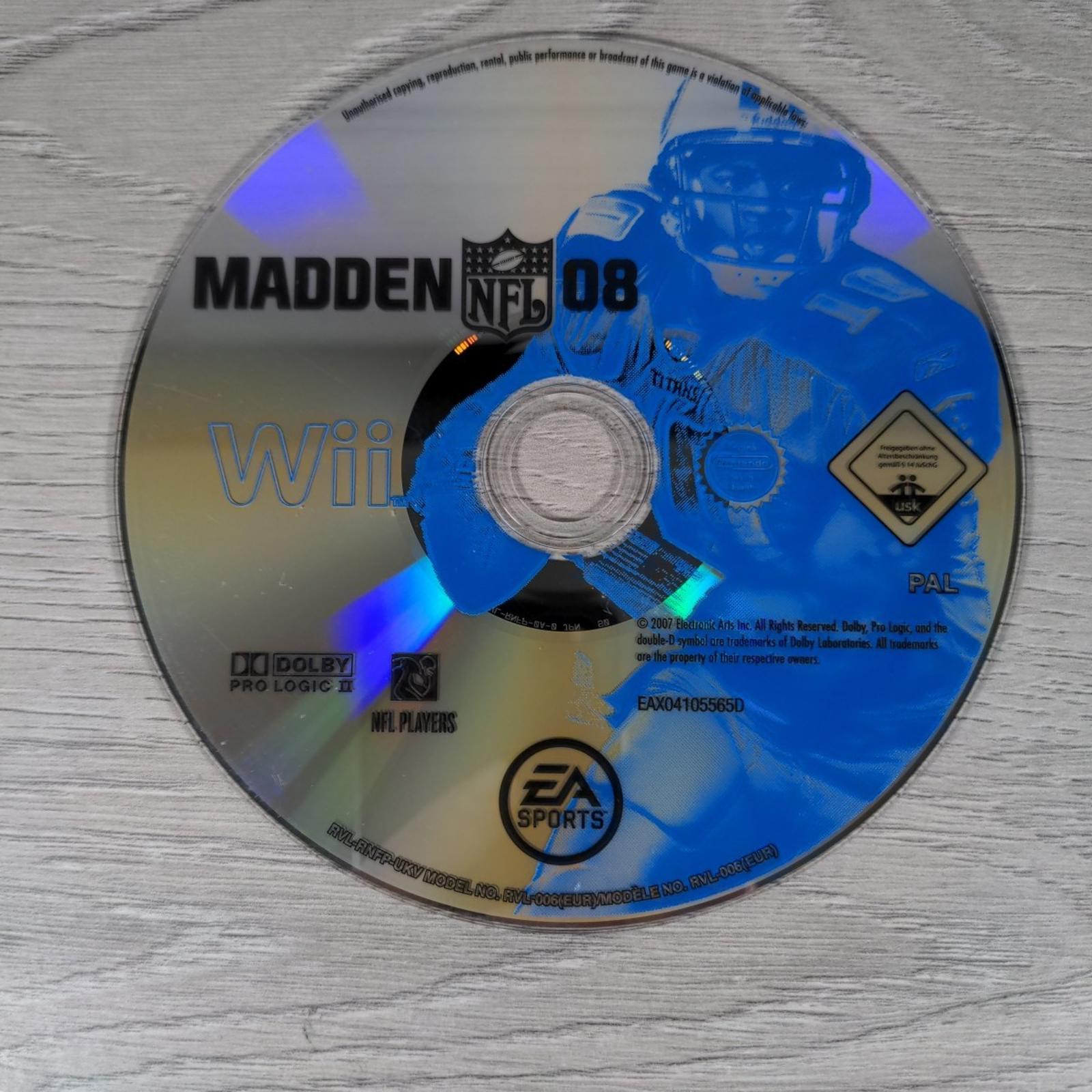 Madden NFL 08 Nintendo Wii Game American Football EA Sports