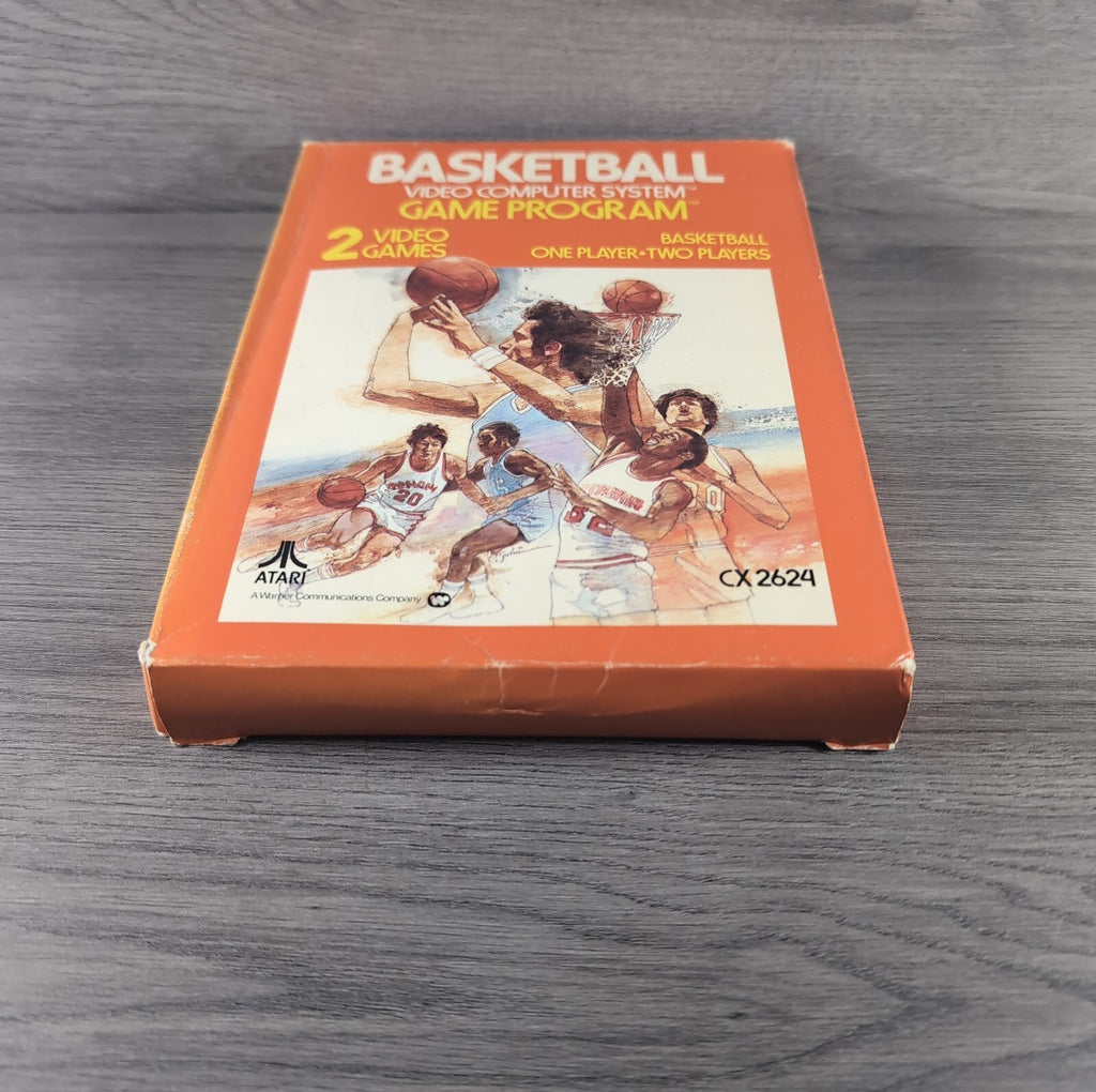 Basketball Atari 2600 Game CX2624 Cartridge & Manual Boxed CIB Tested & Working