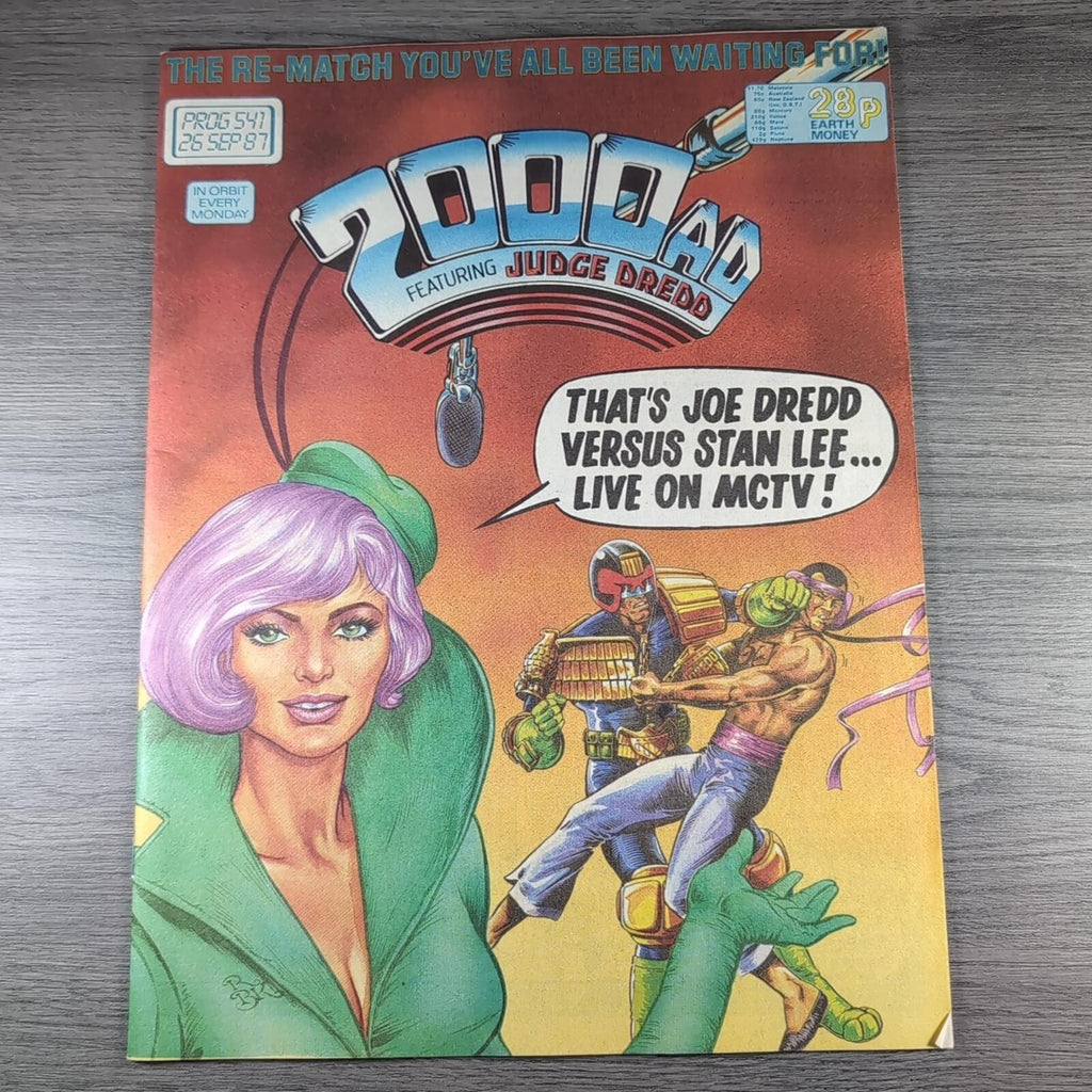 2000AD Prog 541 Featuring Judge Dredd 26th September 1987 Vintage Comic