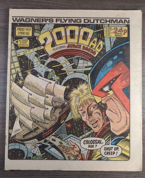 2000AD Prog 459 Featuring Judge Dread Comic 1st March 1986 Vintage Retro Comic