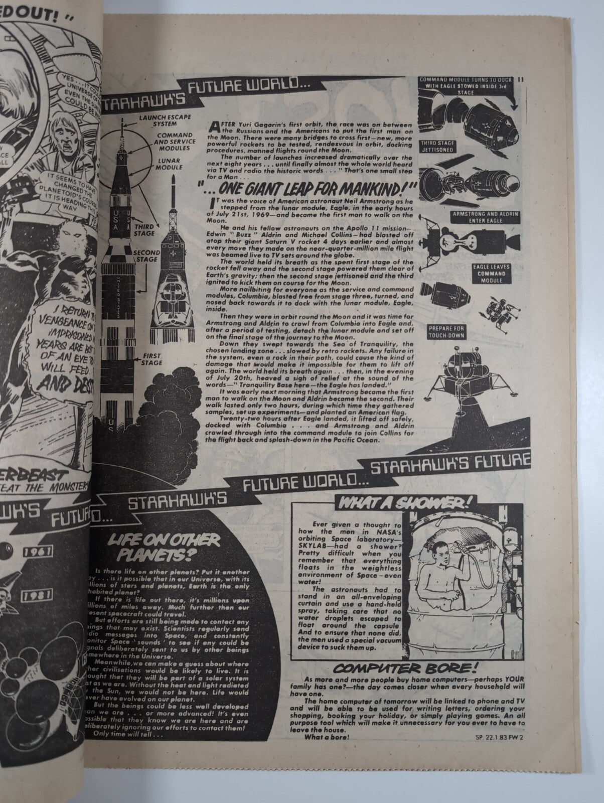 Spike Comic Issue 1  D.C Thomson Vintage  Comic Jan 22nd 1983