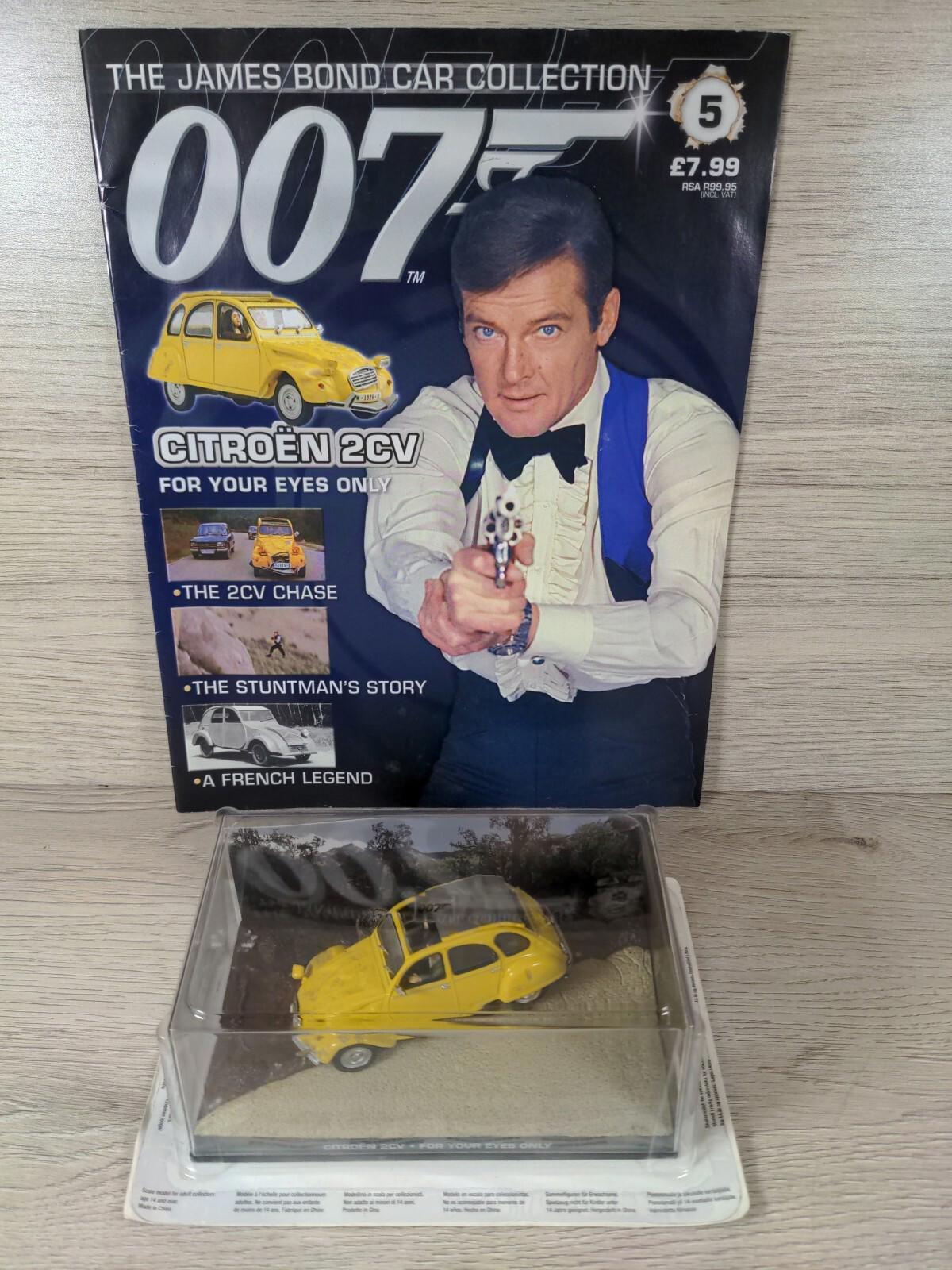 Eaglemoss James Bond 007 Citroen 2CV Diecast Car 1:43 Scale + Magazine #5