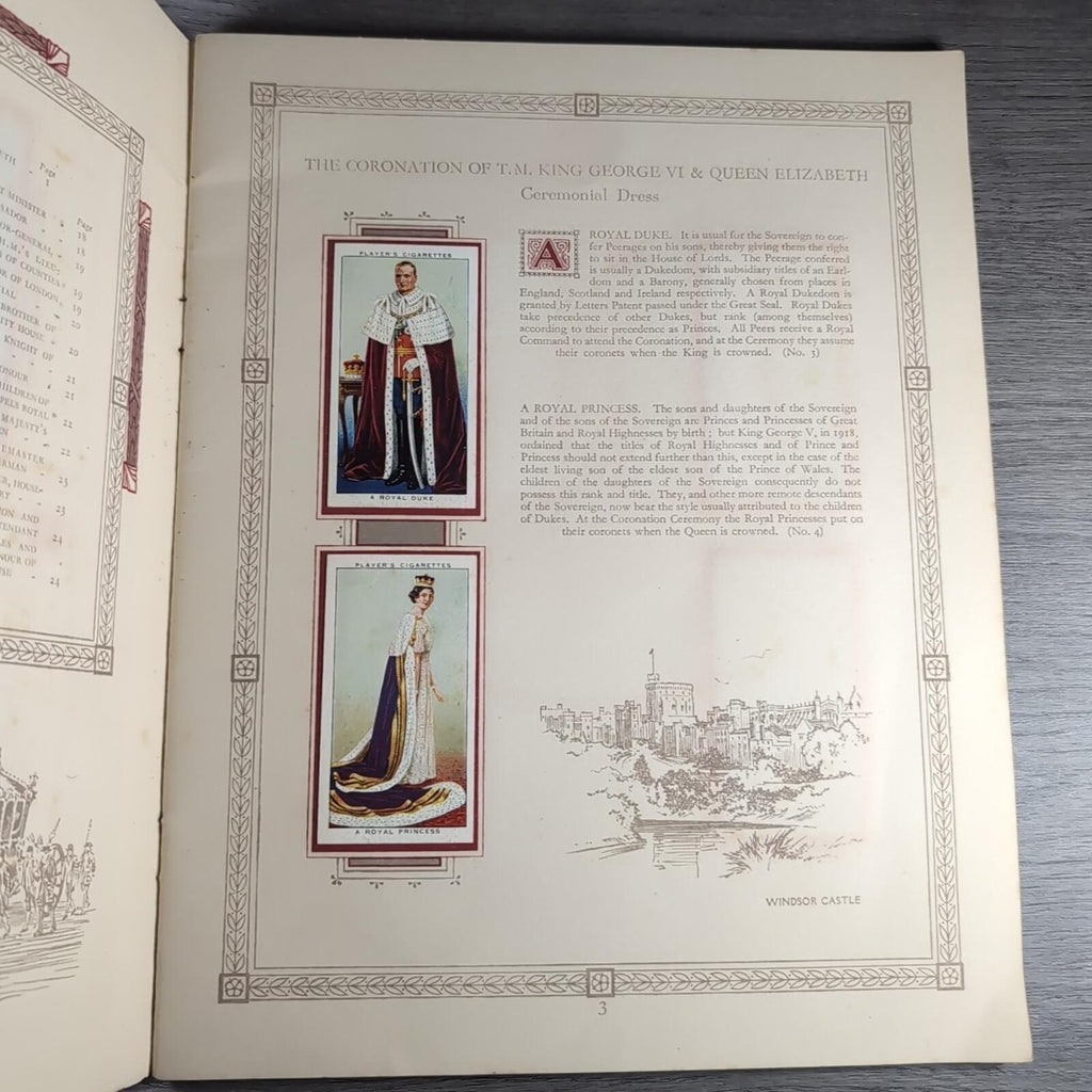 The Coronation Of HM King George VI John Player & Sons Full Set Cigarette Cards