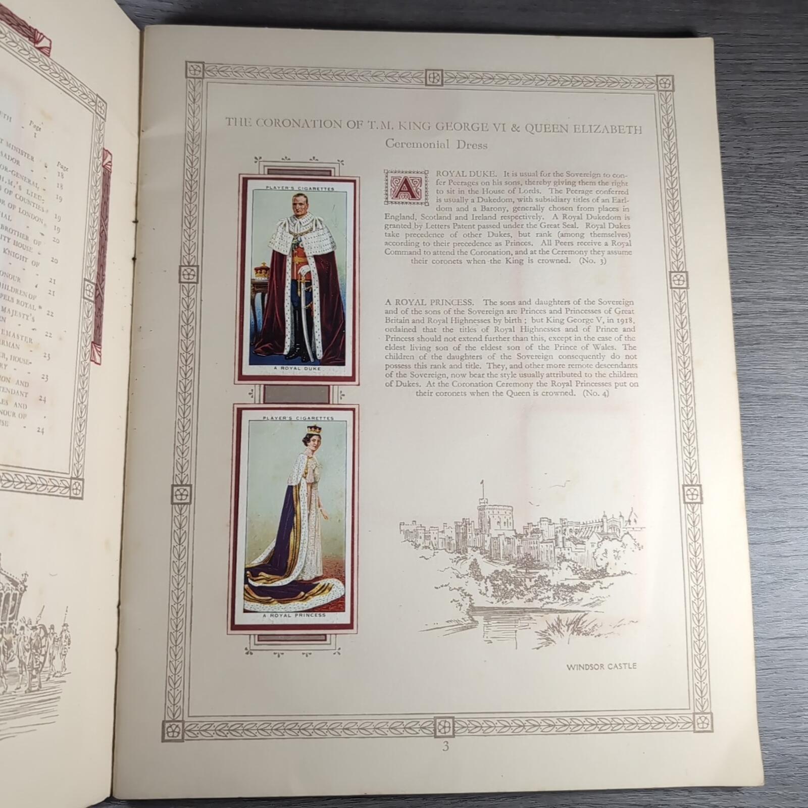 The Coronation Of HM King George VI John Player & Sons Full Set Cigarette Cards