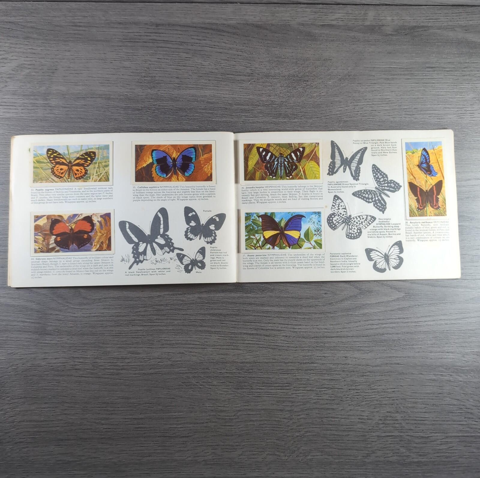 Brooke Bond Tea Picture Cards Album Butterflies Of The World Complete Set
