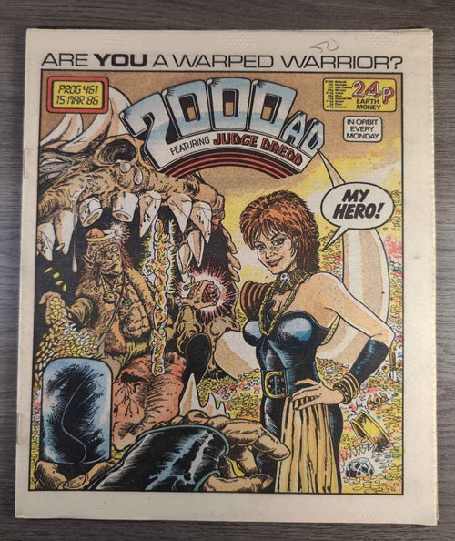 2000AD Prog 461 Featuring Judge Dread Comic 15th March 1986 Vintage Retro Comic
