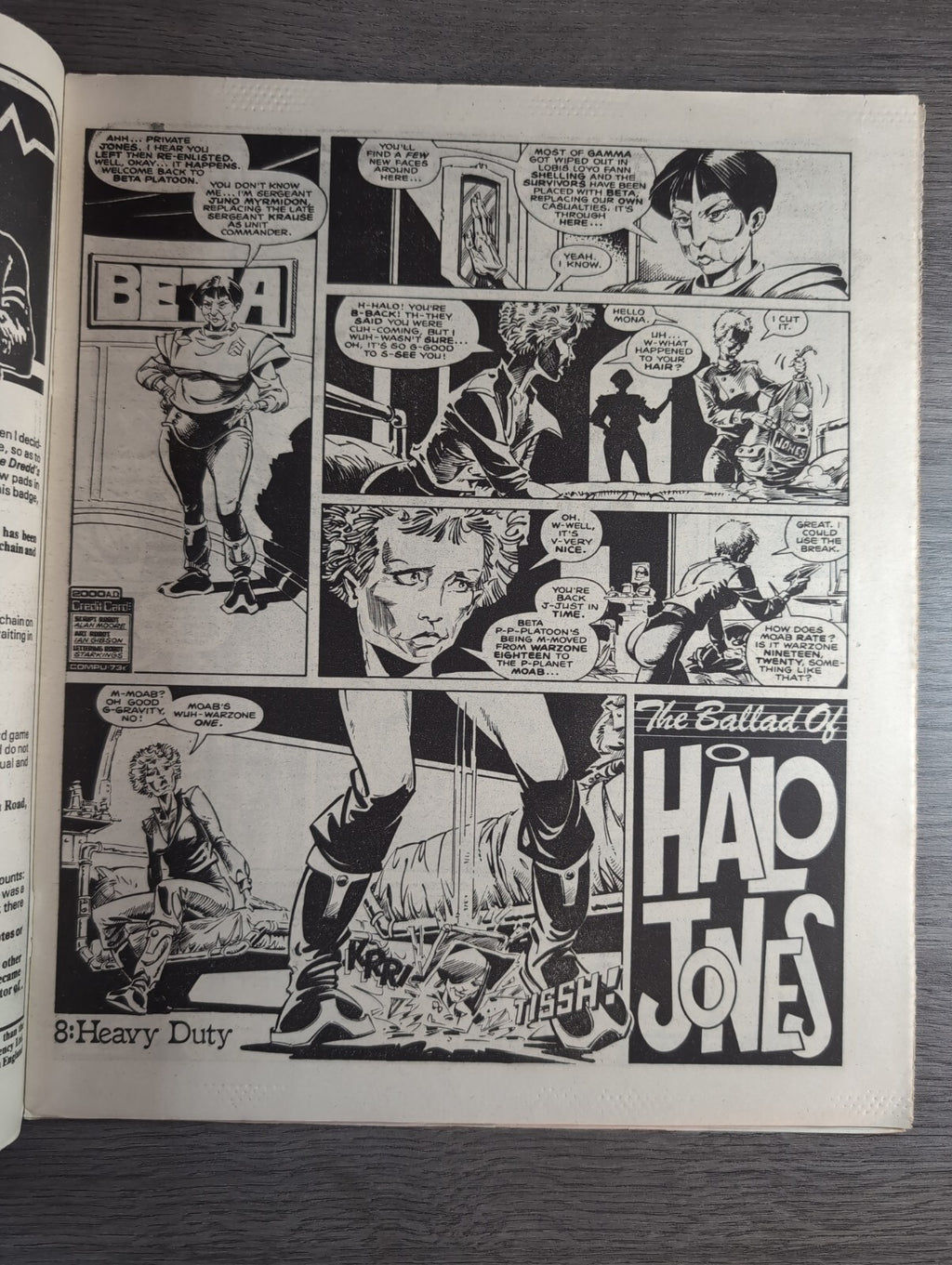2000AD Prog 459 Featuring Judge Dread Comic 1st March 1986 Vintage Retro Comic