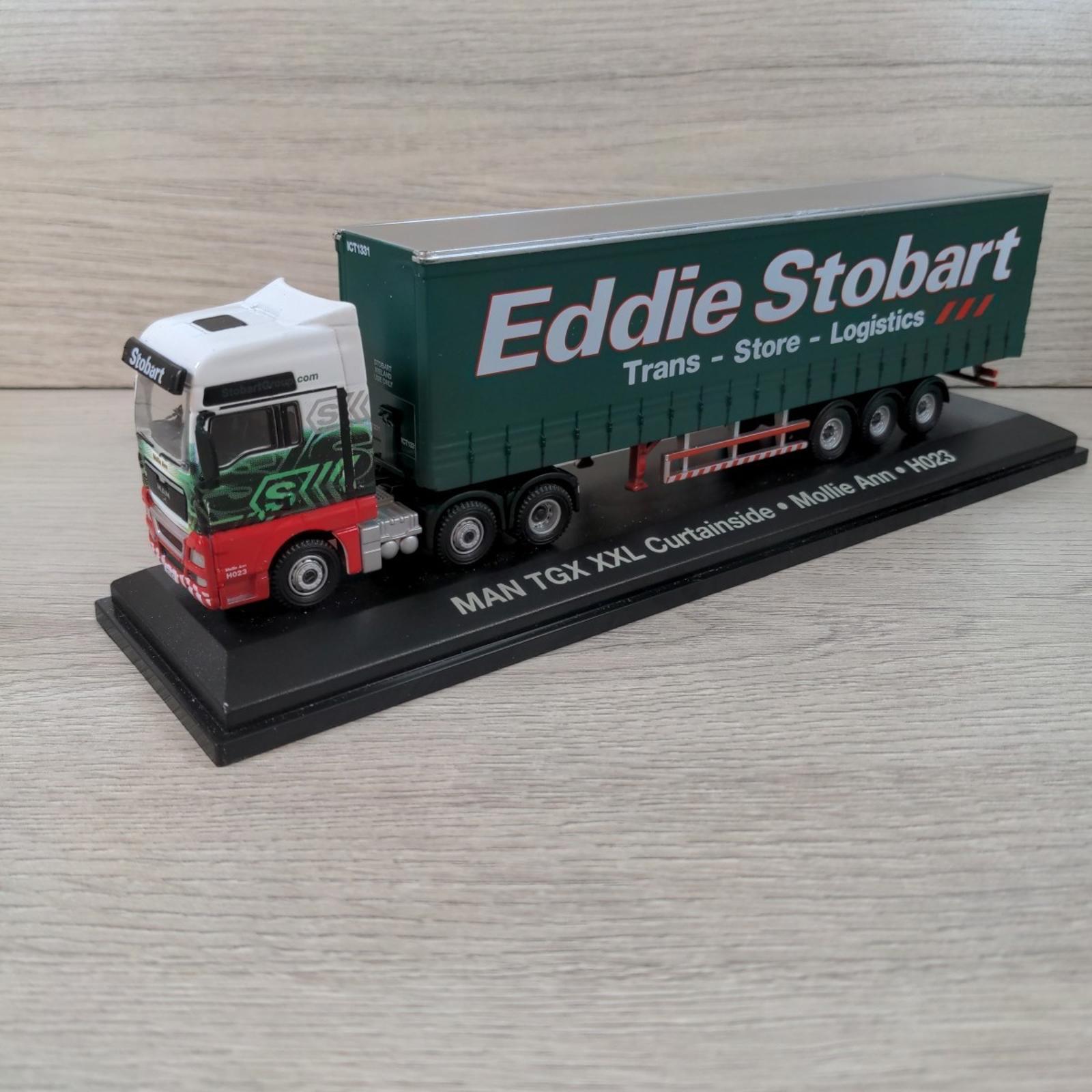 Atlas Editions Eddie Stobart Man TGX XXL Curtainside Mollie Ann H023 1:76 Scale