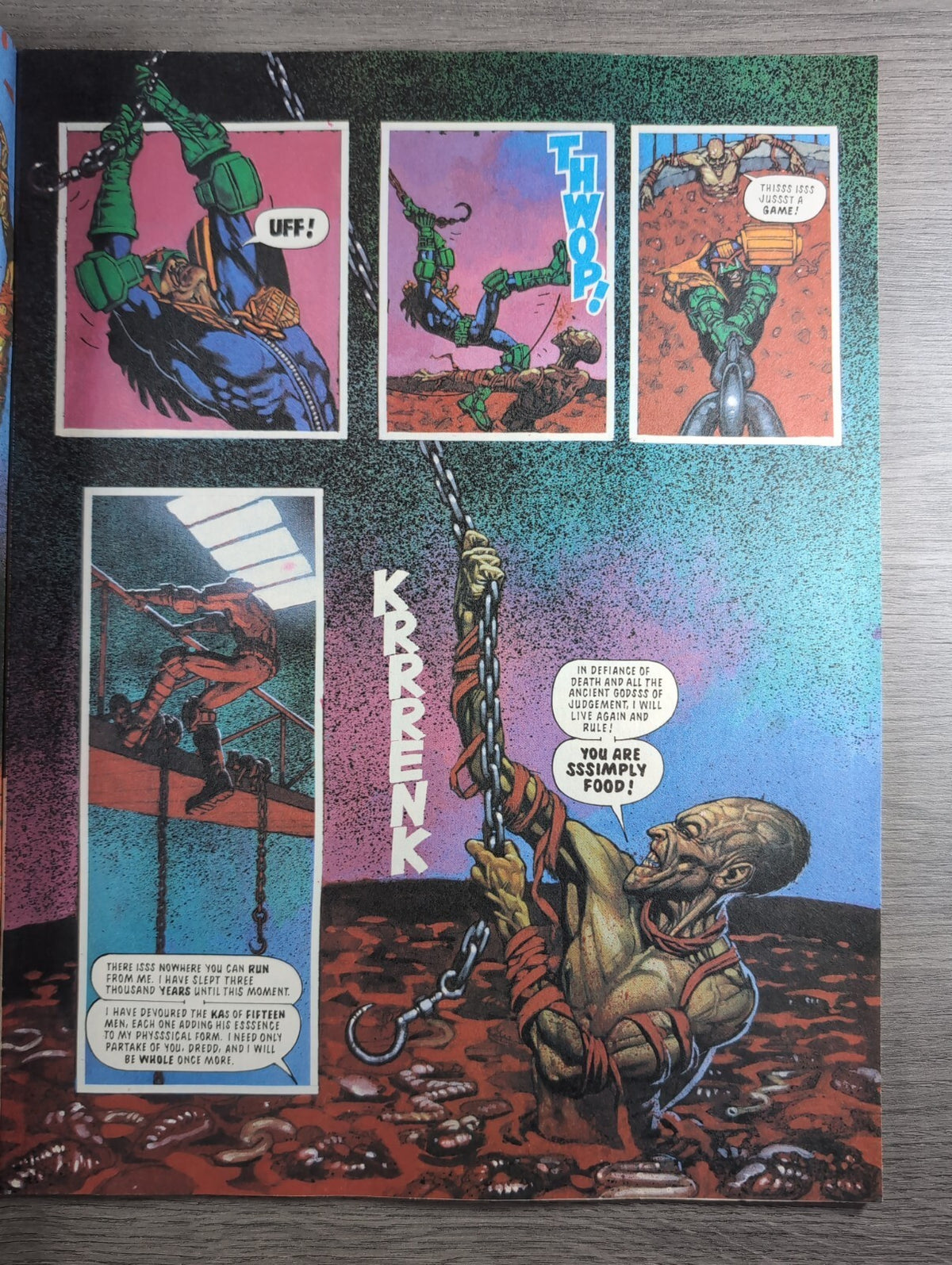 2000AD Prog 865 Featuring Judge Dredd Comic 11th Dec 1993 Vintage Retro Comic