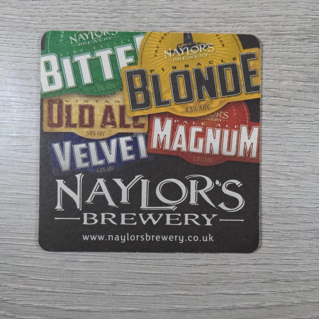 Naylors Brewery 4 x Vintage Beer Mats Pub Bar Coaster Breweriana - Retrorama UK
