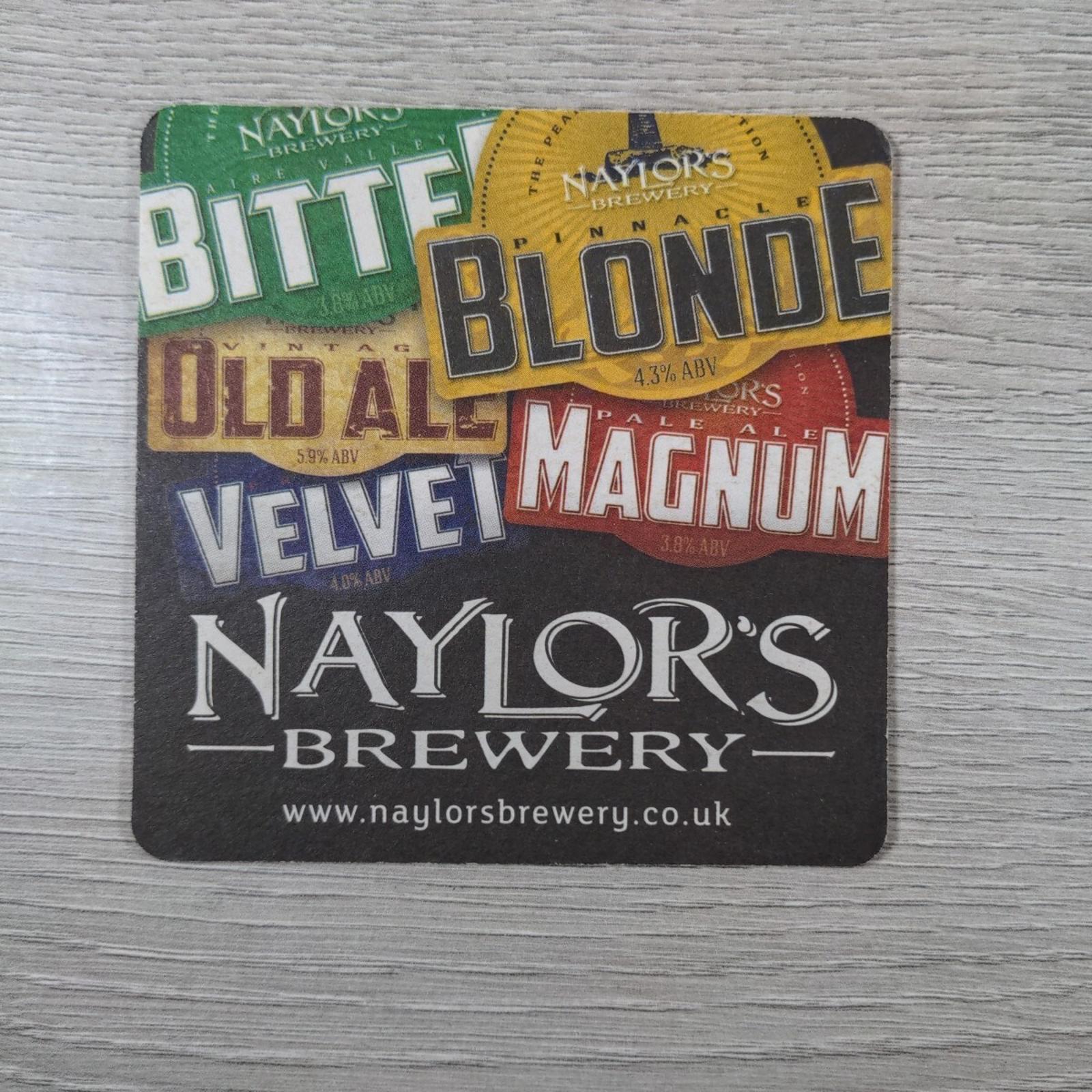 Naylors Brewery 4 x Vintage Beer Mats Pub Bar Coaster Breweriana - Retrorama UK