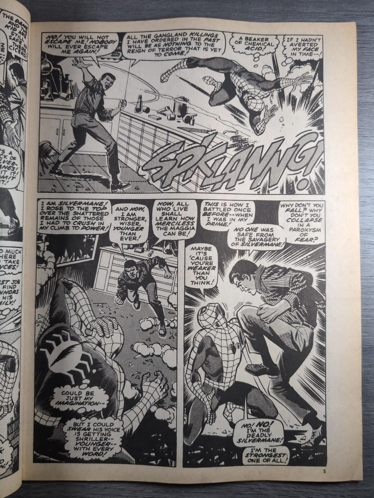 Spider-Man Comics Weekly No 91 Marvel Comics UK 9th November 1974 Vintage Comic