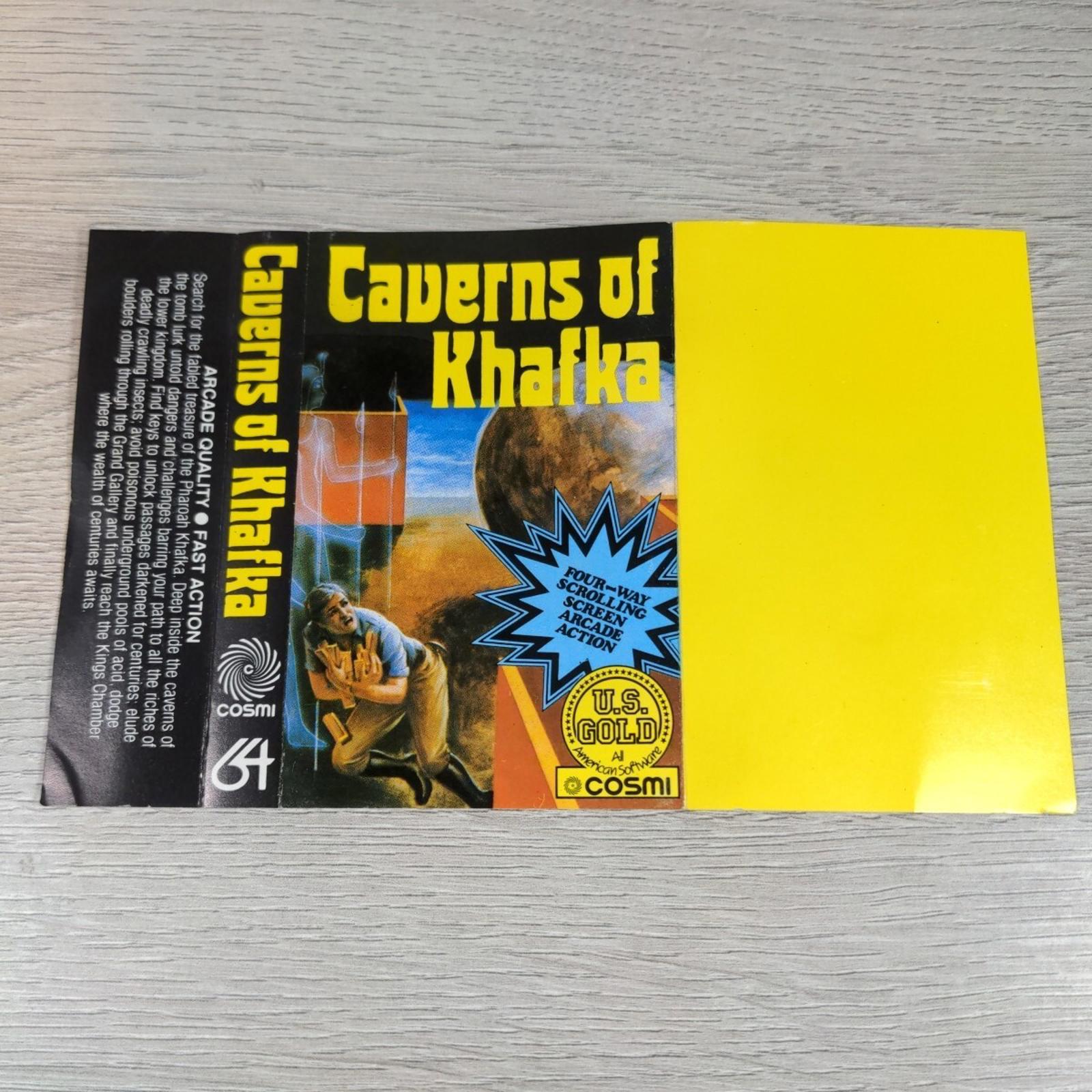 Caverns Of Khafka Commodore 64 C64 Video Game Cassette Tested & Working