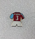 West Ham United  Football Club McCartney No3 Shirt Enamel Pin Badge - Retrorama UK