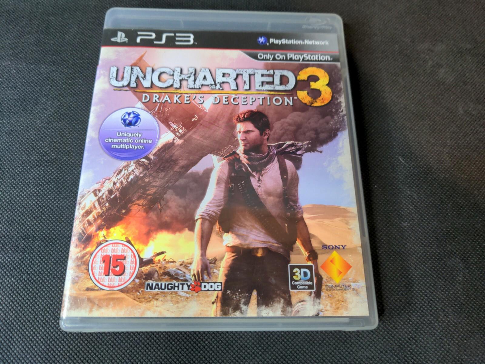 Uncharted 3 Drakes Deception PS3 Playstation 3 Game - Region 2 PAL Age 15+
