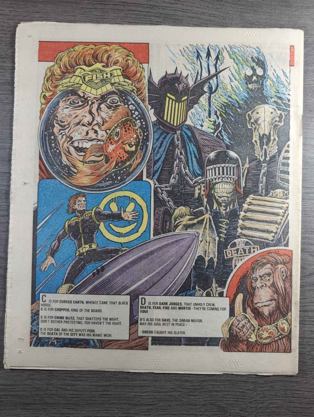 2000AD Prog 502 Featuring Judge Dread Comic 27th Dec 1986 Vintage Retro Comic