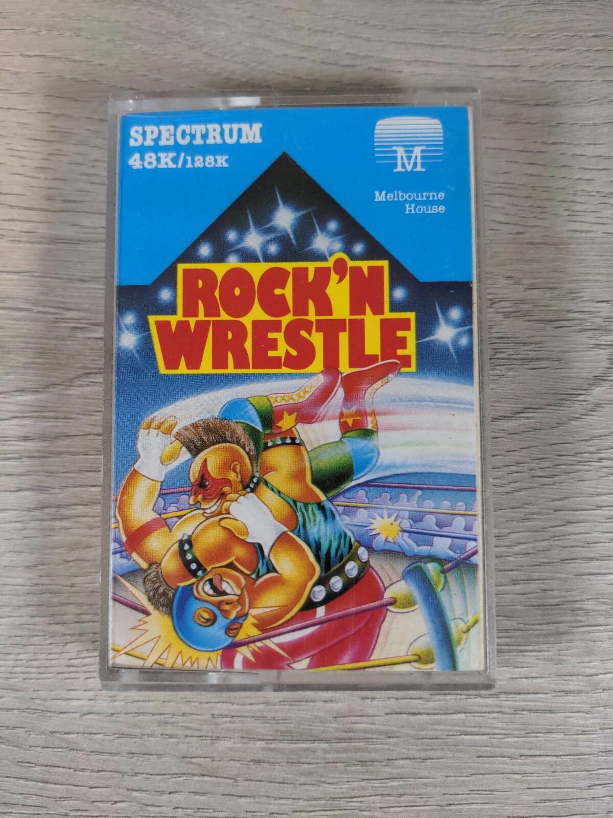 Rock N Wrestle ZX Spectrum 48K 128K Video Game Cassette Tested & Working