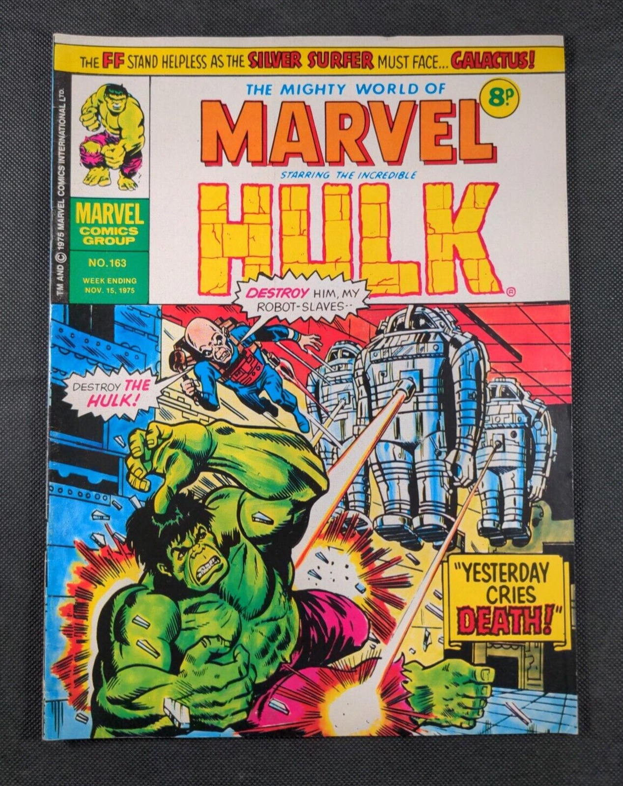 Mighty World of Marvel Issue No 163 November 1975 Vintage Marvel UK Comic - Retrorama UK