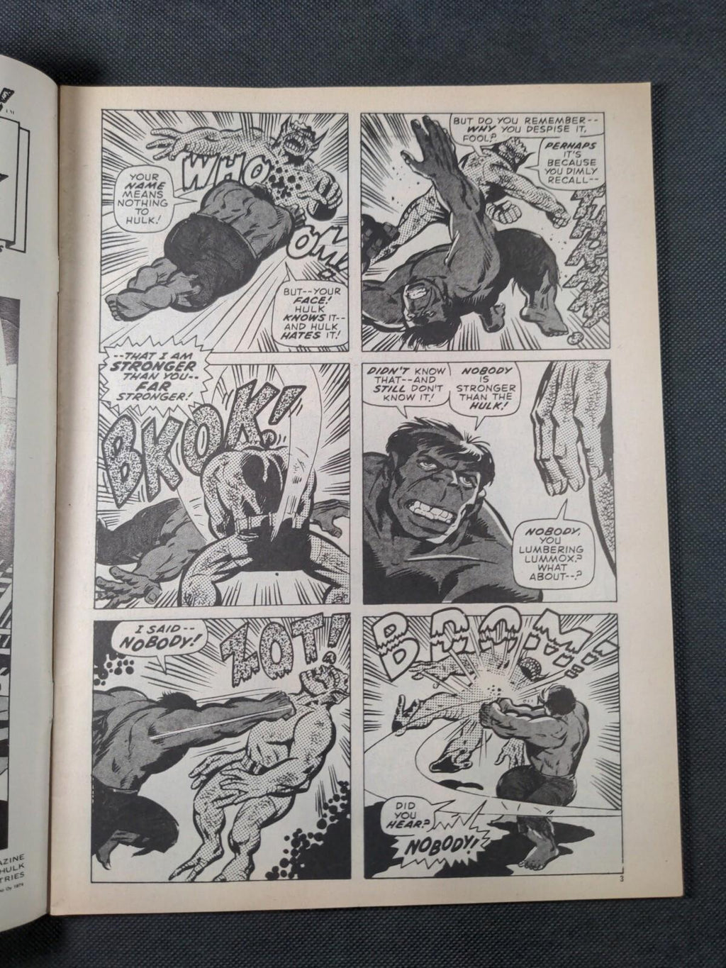 Mighty World of Marvel Issue No 103 September 1974 Vintage Marvel UK Comic - Retrorama UK
