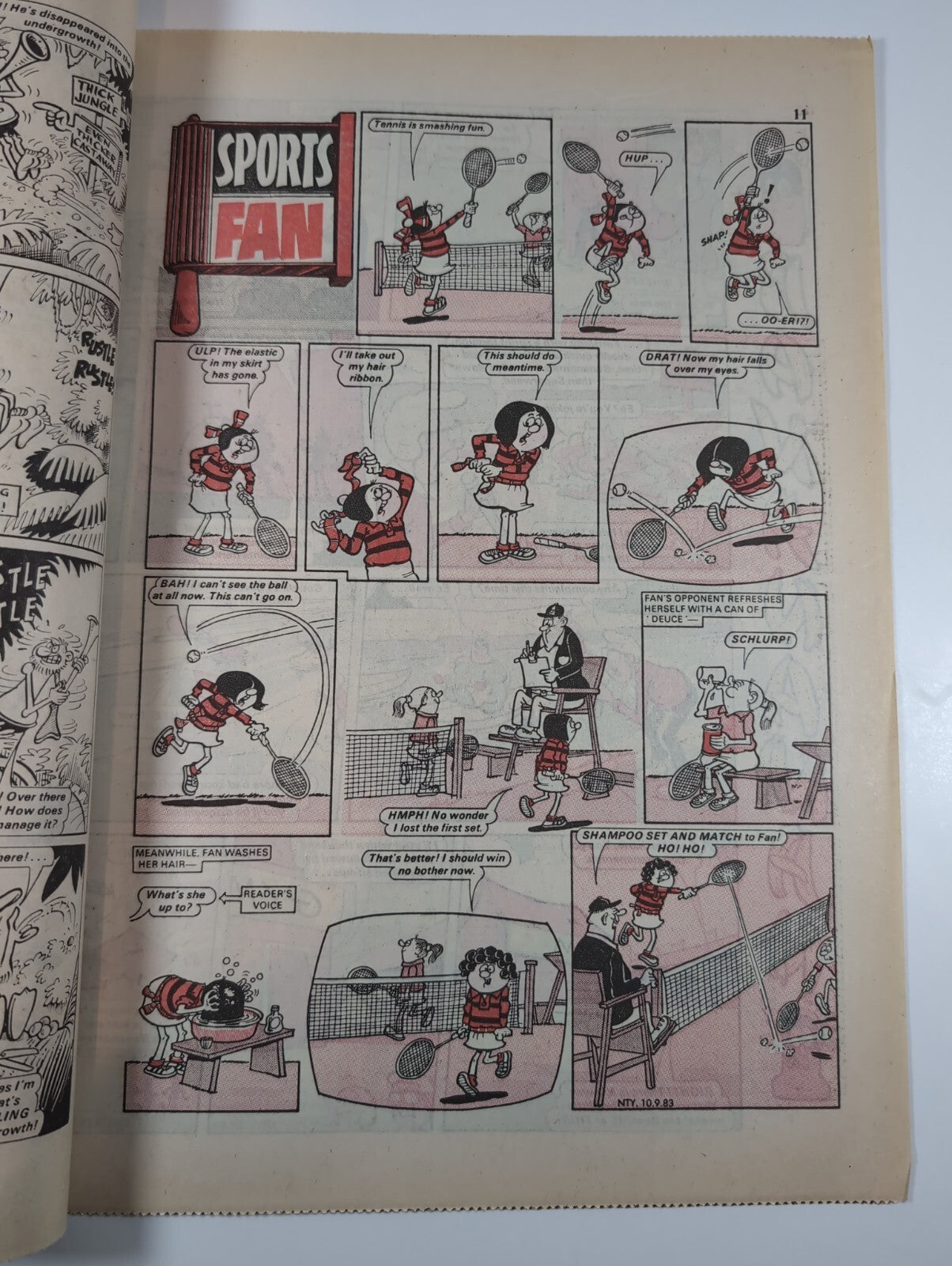 Nutty Comic Featuring Bananaman Issue No. 187 Sept 10th 1983 Vintage Retro Comic