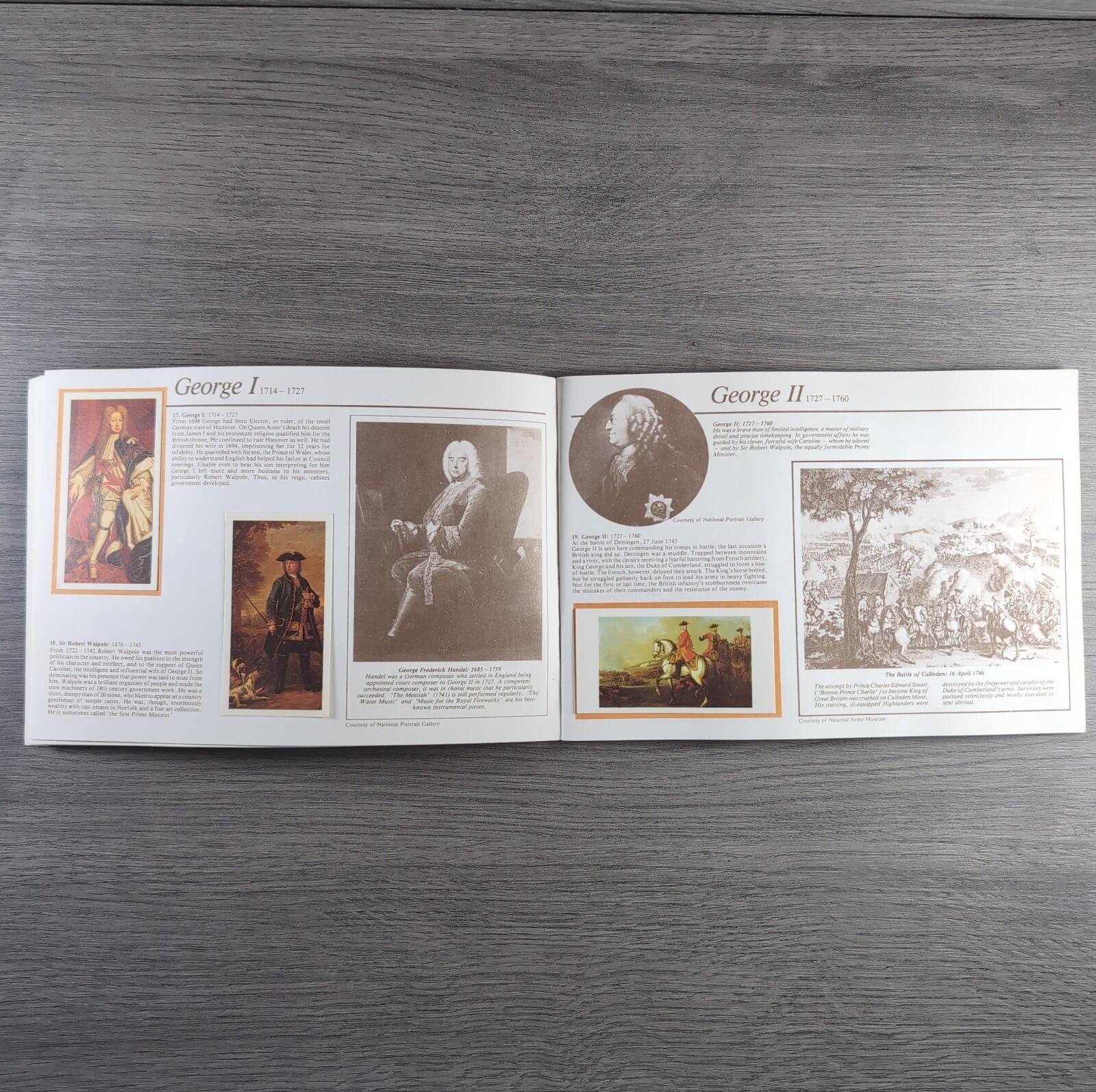 Brooke Bond Tea Picture Cards Album Queen Elizabeth I & II Complete Set